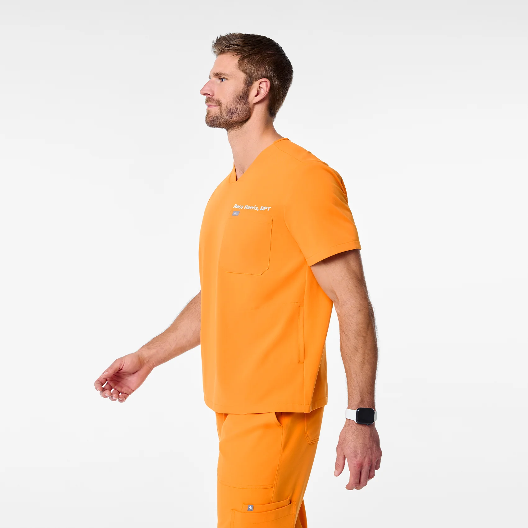 men's Creamsicle Chisec - Three-Pocket Scrub Top™ - Image 3