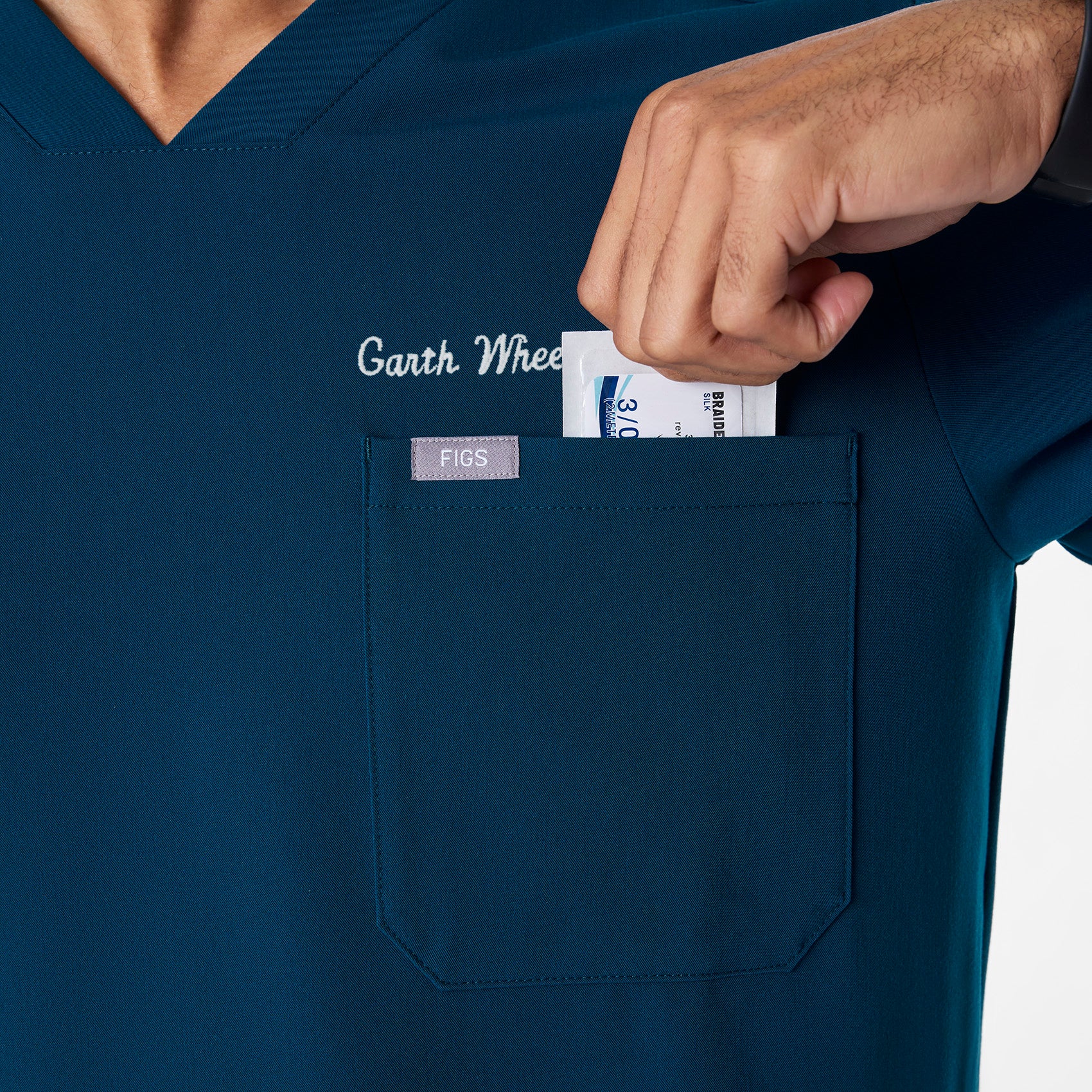 men's Deep Reef Chisec - Three-Pocket Scrub Top™ - Image 6