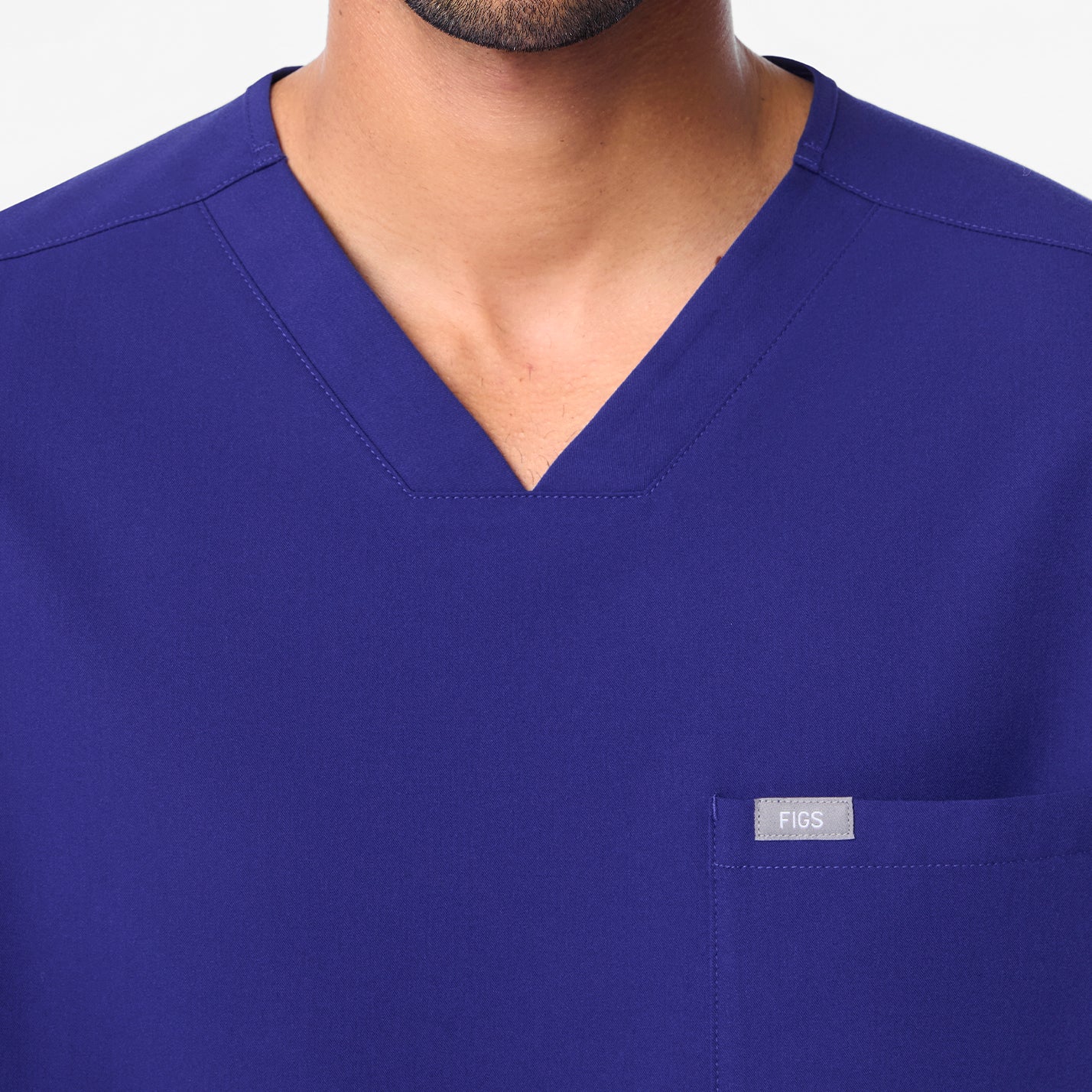 men's Deep Royal Blue Chisec - Three-Pocket Scrub Top™ - Image 5