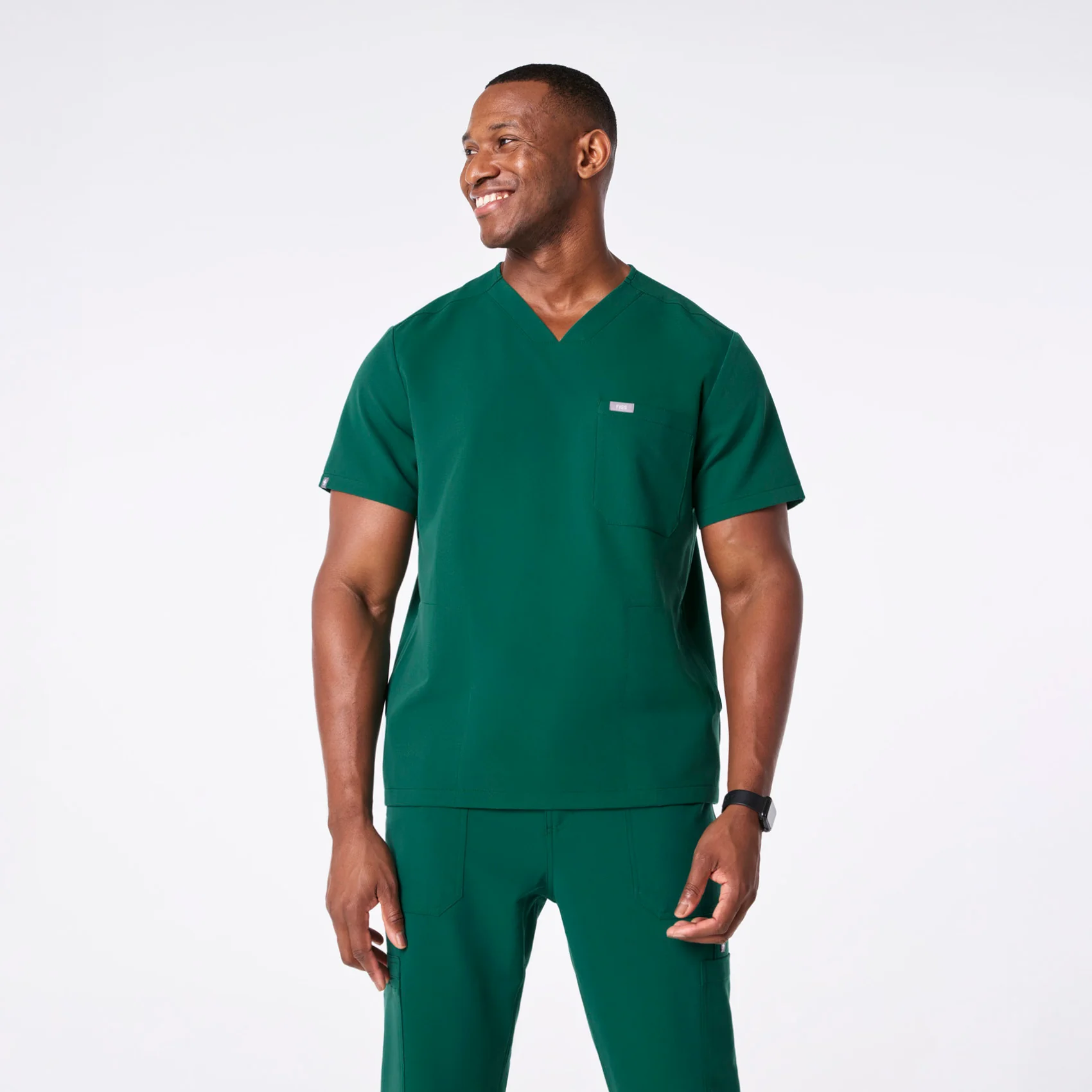 men's Hunter Green Chisec - Three-Pocket Scrub Top™