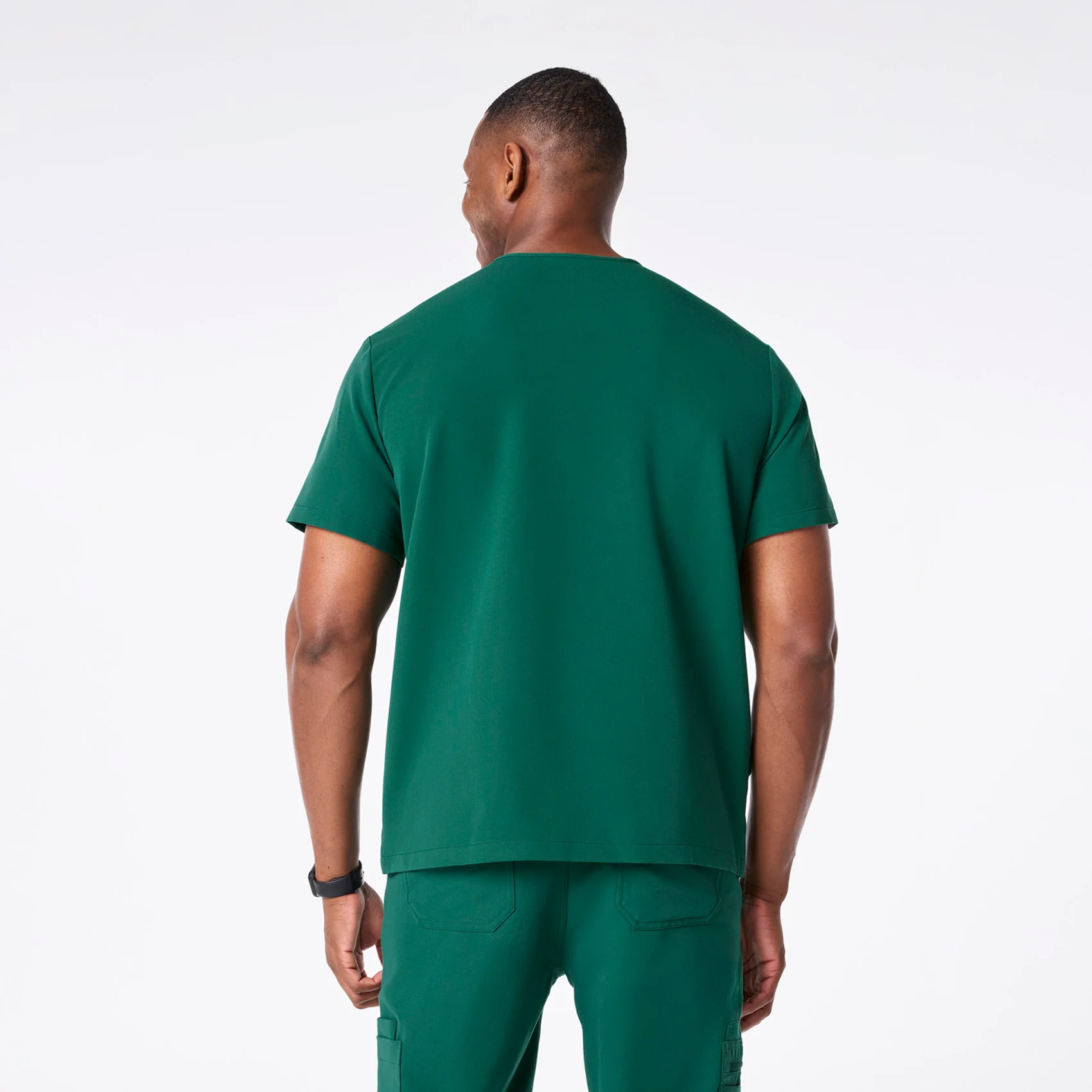 men's Hunter Green Chisec - Three-Pocket Scrub Top™ - Image 4