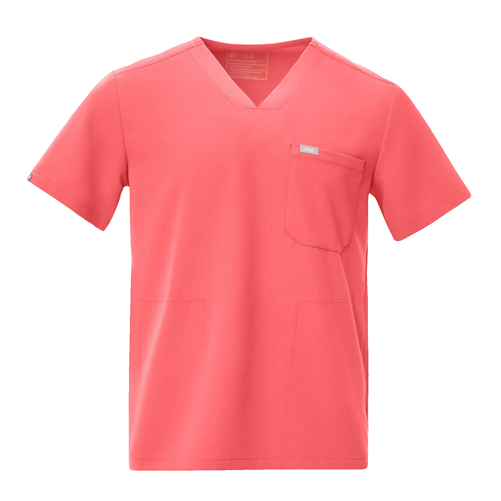 men's Pulmonary Pink Chisec - Three-Pocket Scrub Top™ - Image 9
