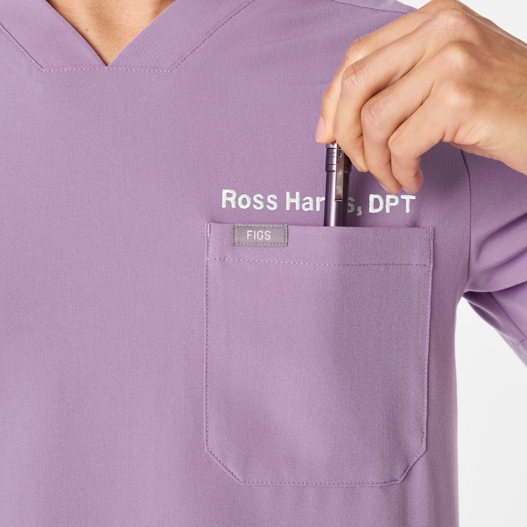 men's Purple Haze Chisec - Three-Pocket Scrub Top™ - Image 6