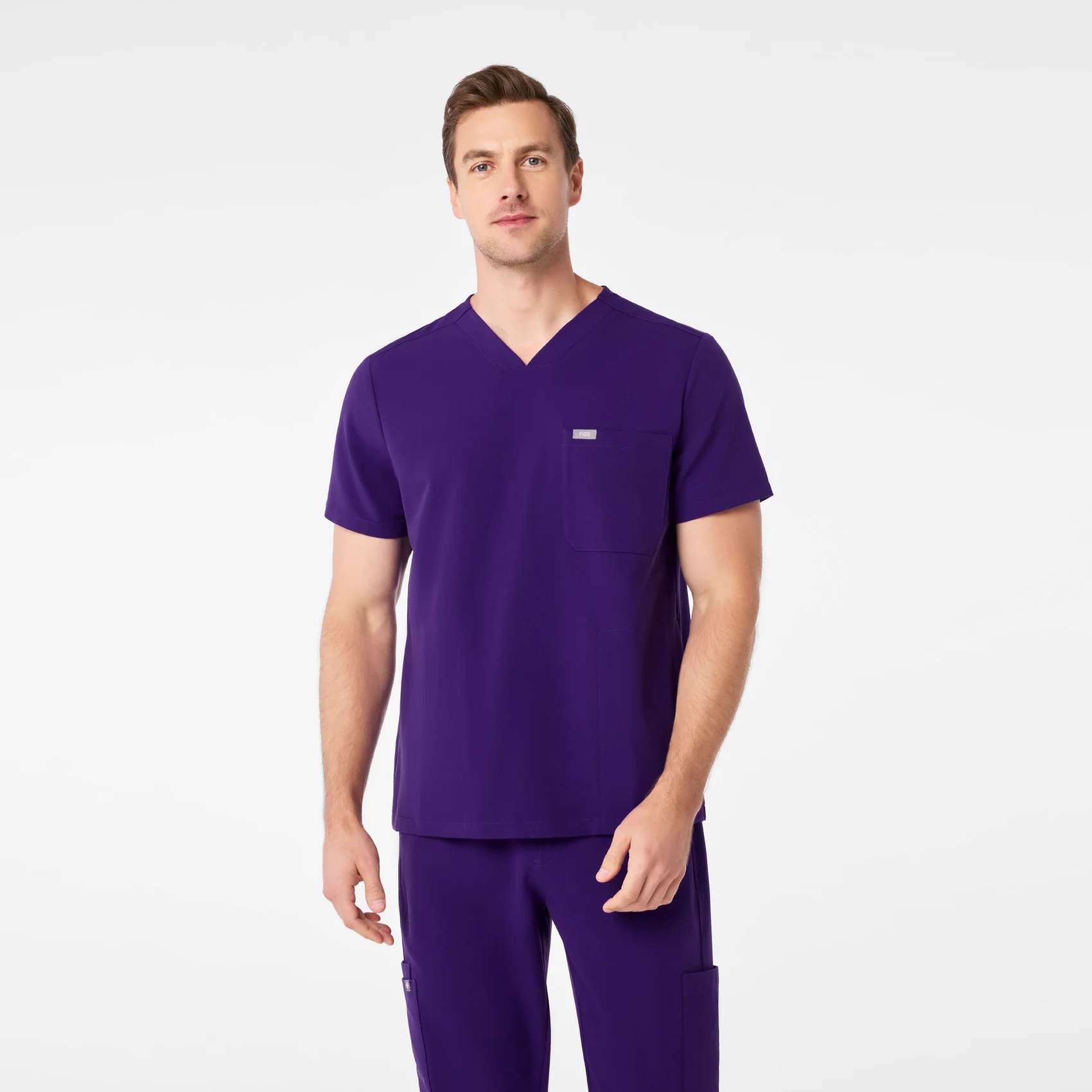 men's Purple Pulse Chisec - Three-Pocket Scrub Top™