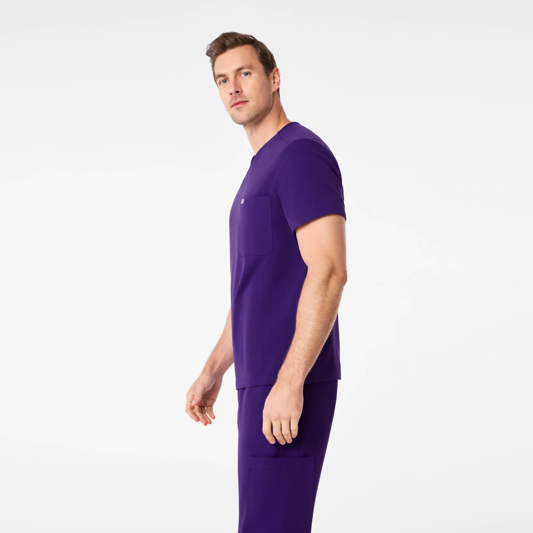 men's Purple Pulse Chisec - Three-Pocket Scrub Top™ - Image 3