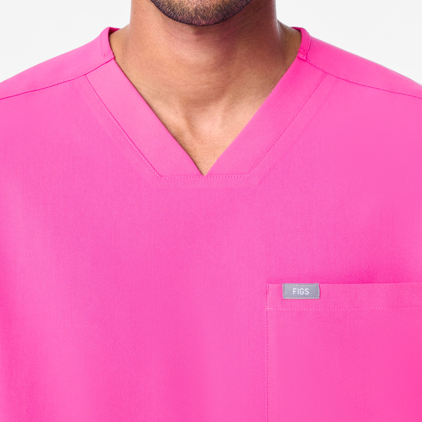 men's Rapid Response Pink Chisec - Three-Pocket Scrub Top⢠- Image 5