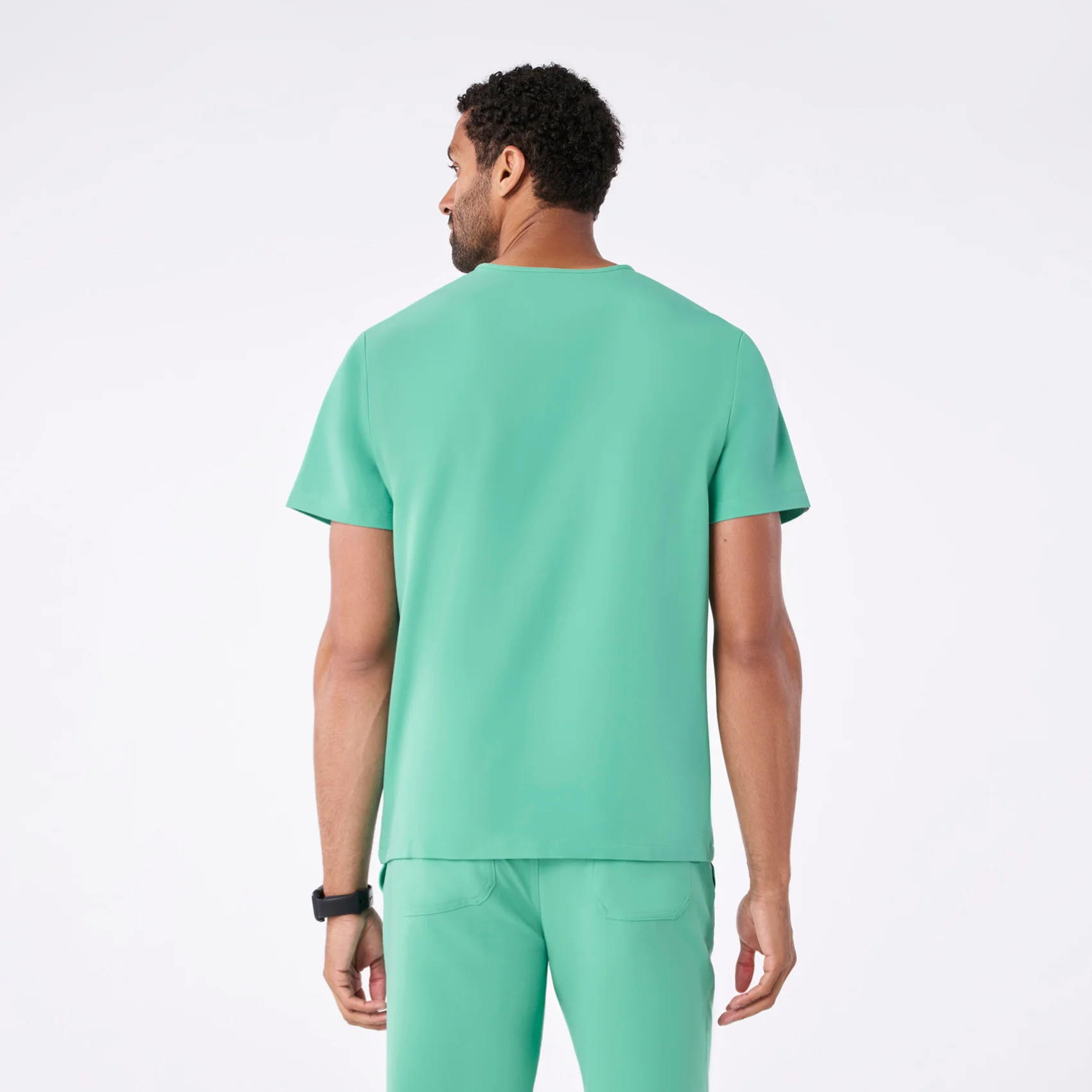 men's Surgical Green Chisec - Three-Pocket Scrub Top⢠- Image 4