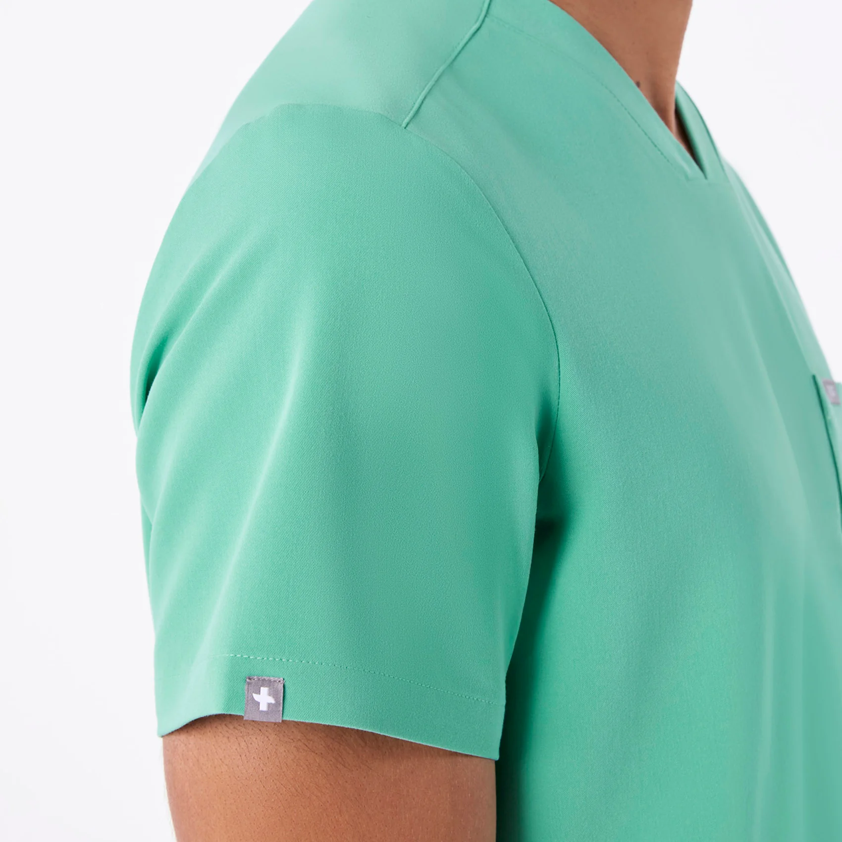 men's Surgical Green Chisec - Three-Pocket Scrub Top⢠- Image 6