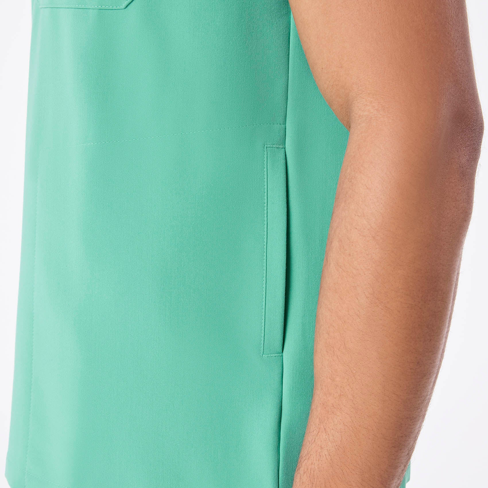 men's Surgical Green Chisec - Three-Pocket Scrub Top⢠- Image 8
