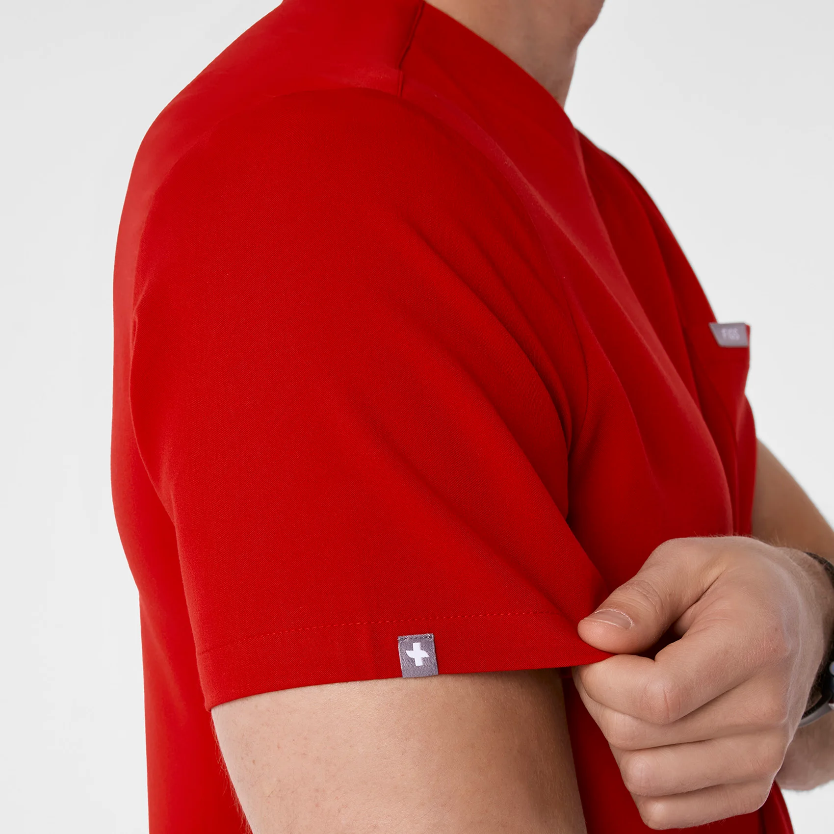 men's Winning Red Chisec - Three-Pocket Scrub Top™ - Image 7