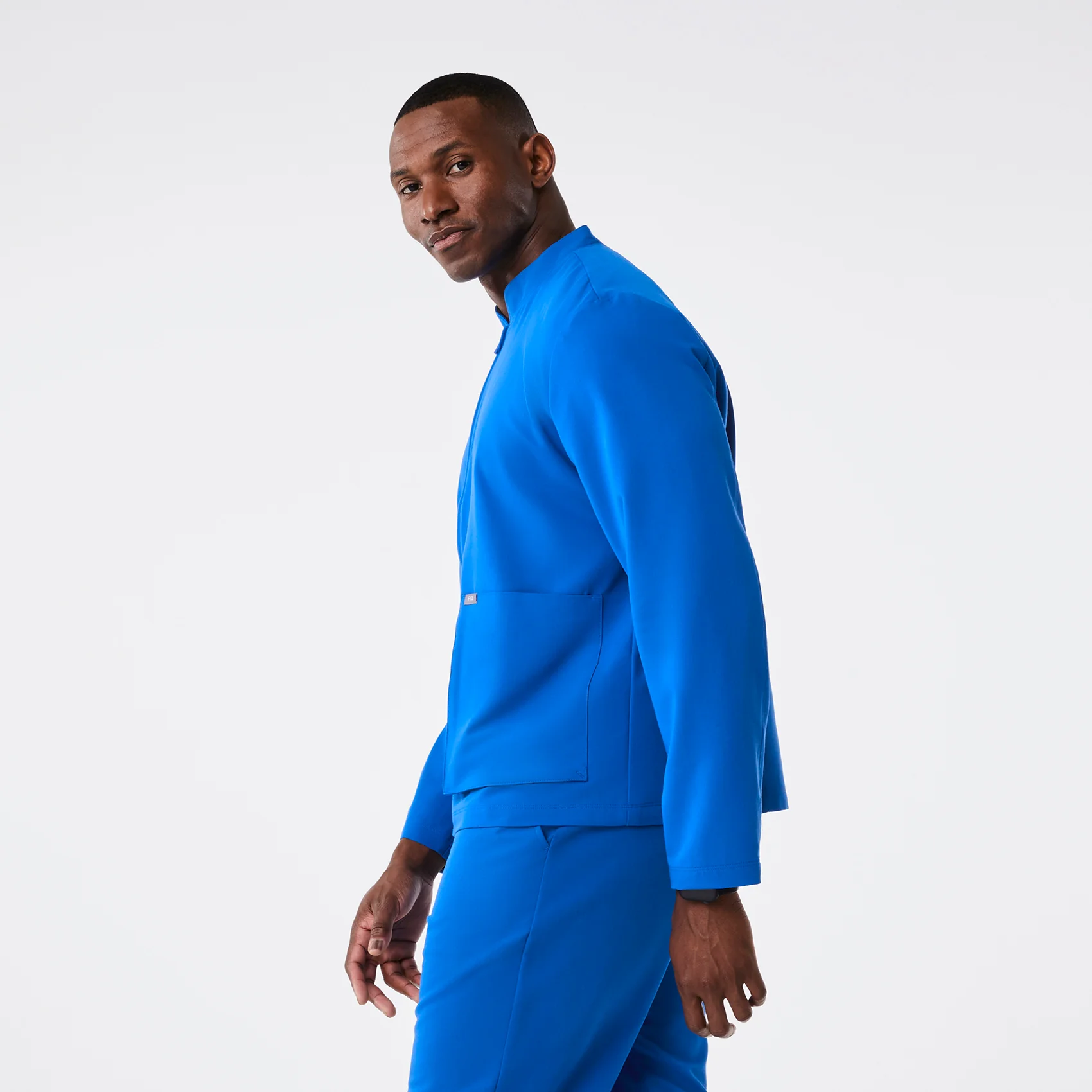 men's Royal Blue Denver - Scrub Jacket - Image 3