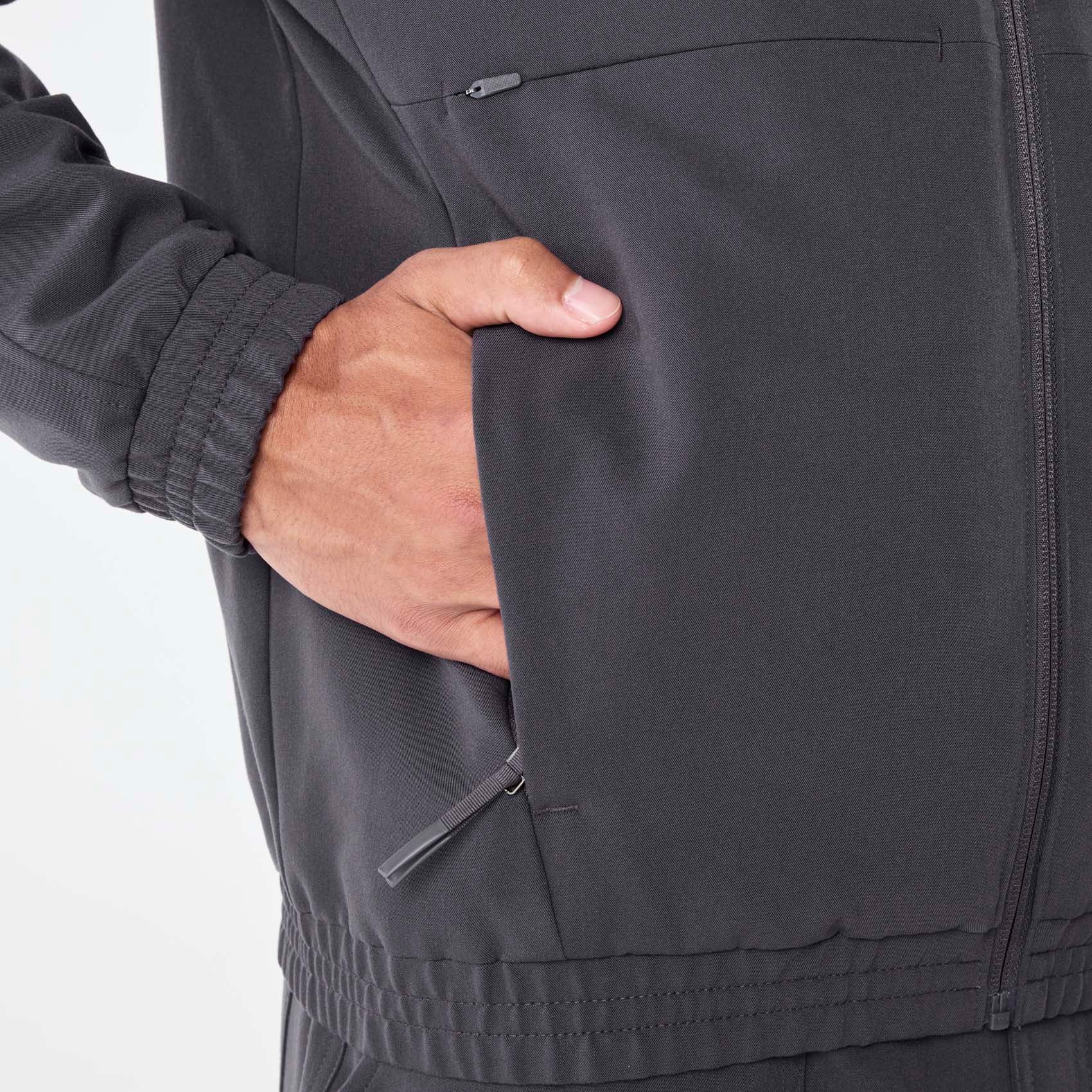 men's Charcoal Cobaki -  Scrub Jacket - Image 8
