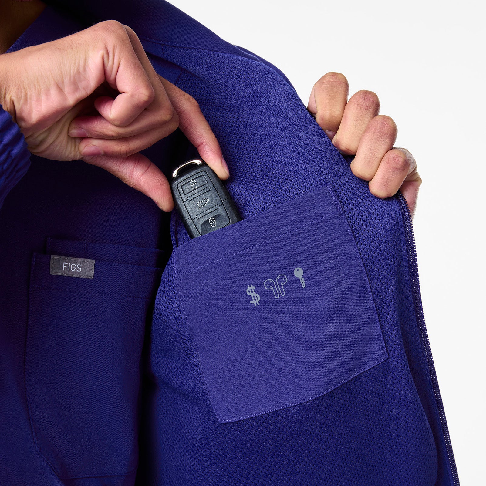 men's Deep Royal Blue Cobaki - Scrub Jacket - Image 8