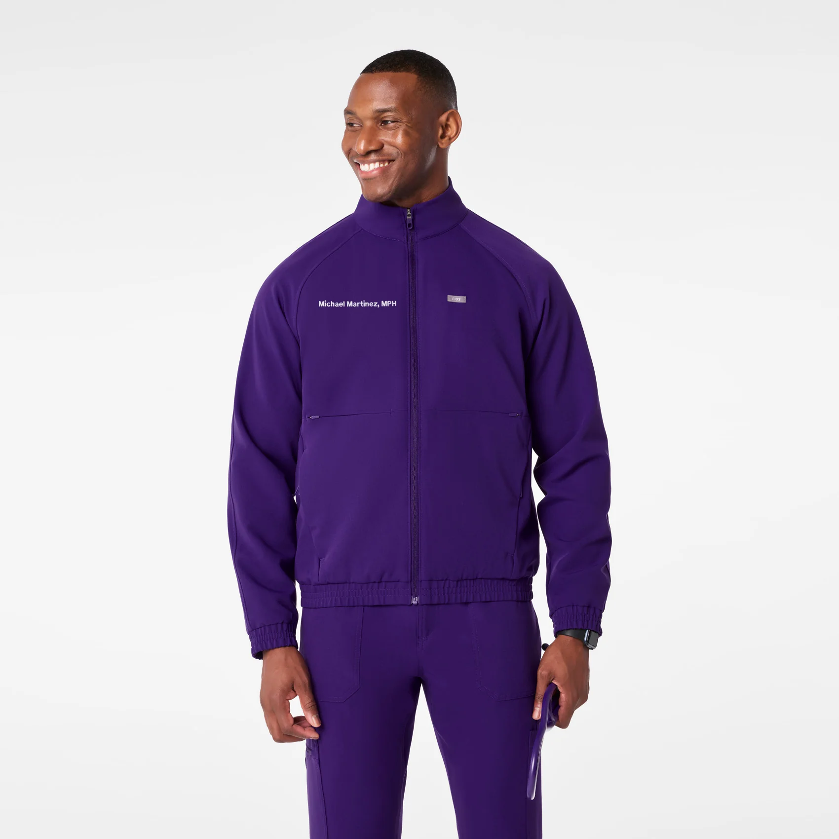 men's Purple Pulse Cobaki - Scrub Jacket
