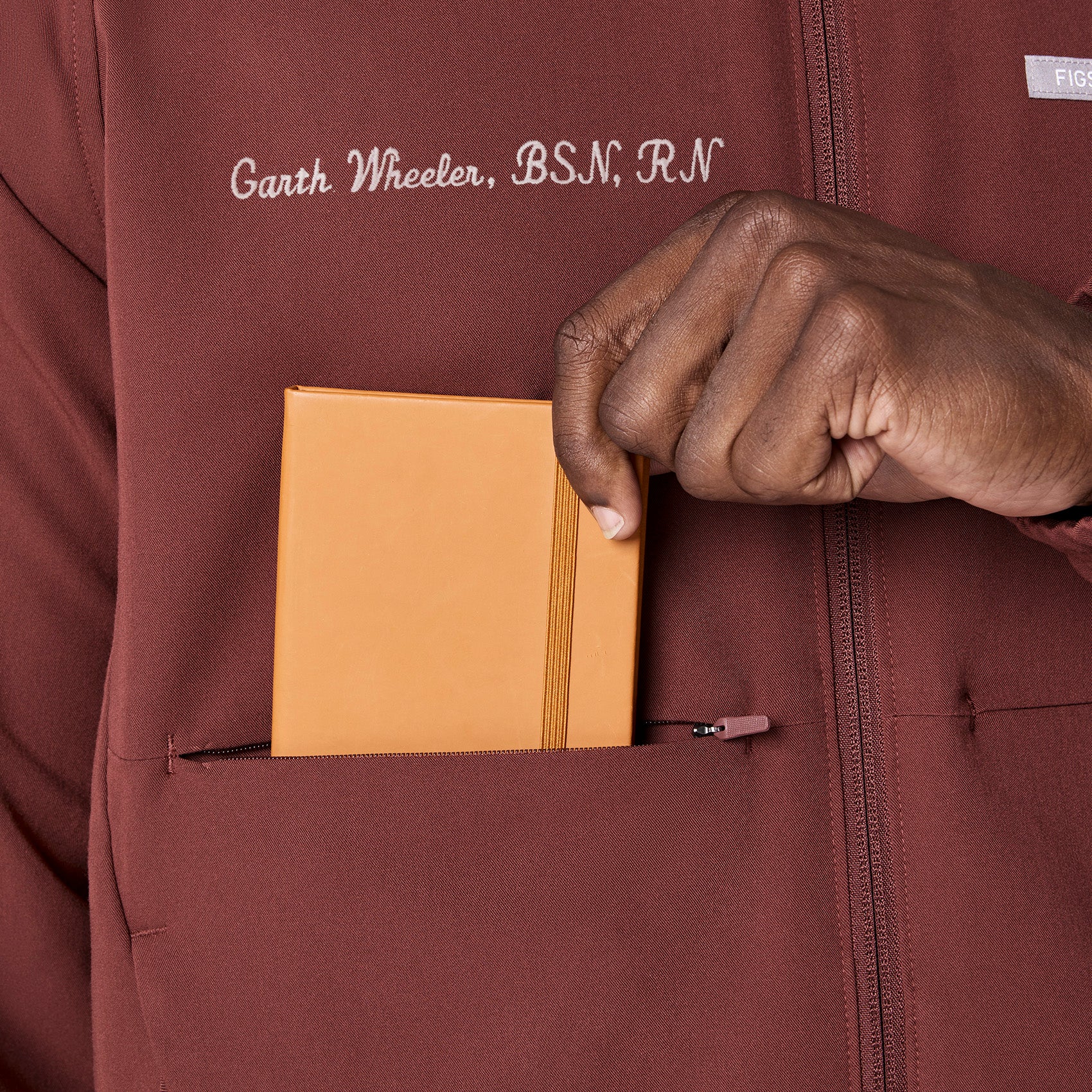 men's Walnut Cobaki - Scrub Jacket - Image 7