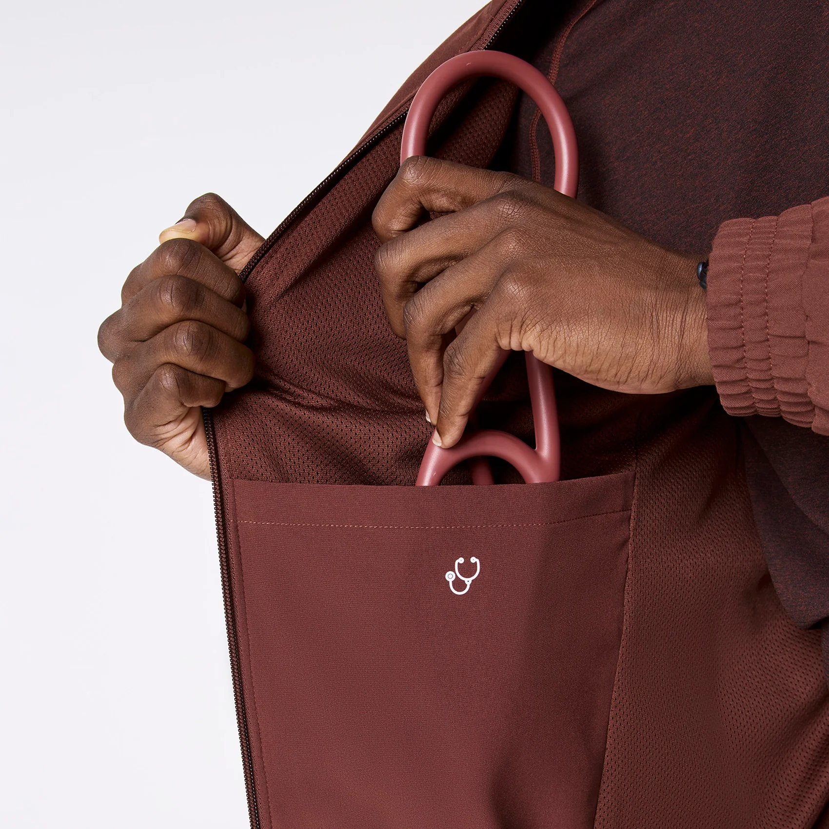 men's Walnut Cobaki - Scrub Jacket - Image 9
