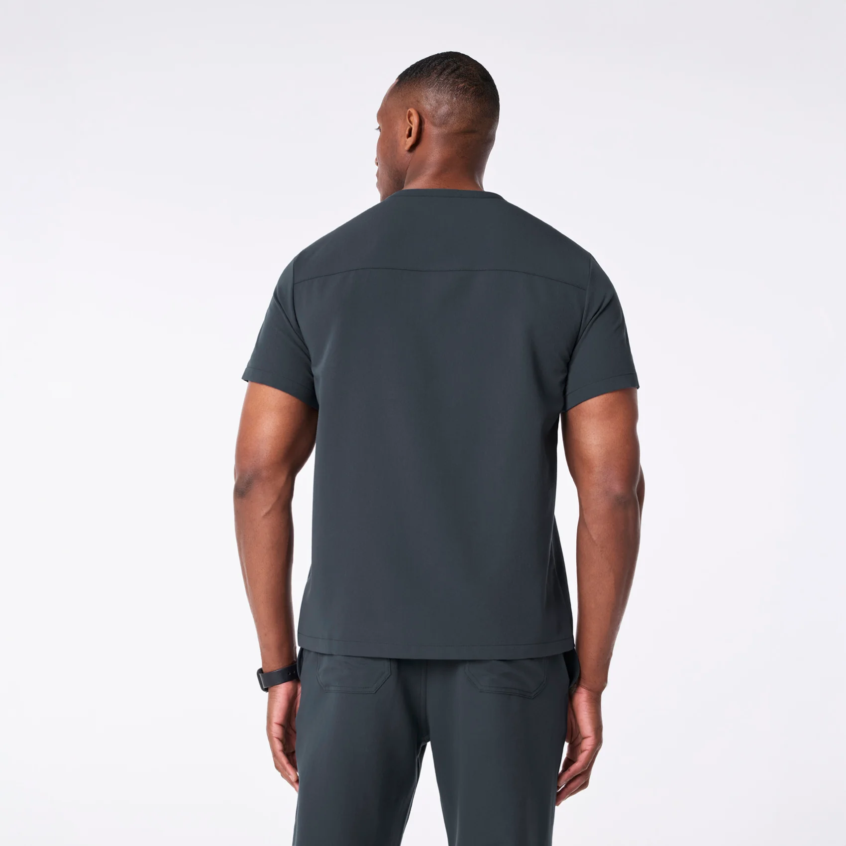 men's Dark Harbor Corfield - Henley Scrub Top - Image 4