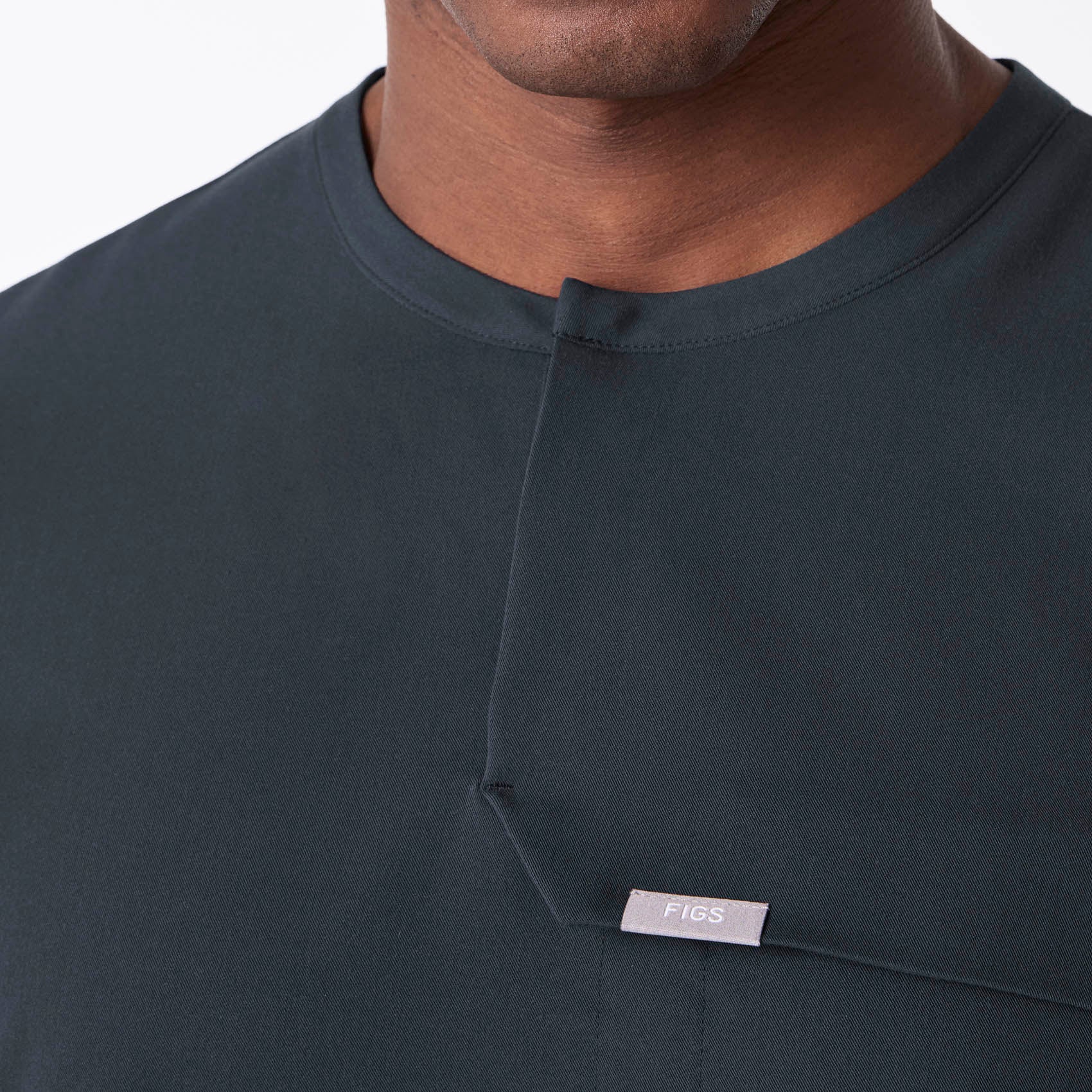 men's Dark Harbor Corfield - Henley Scrub Top - Image 5