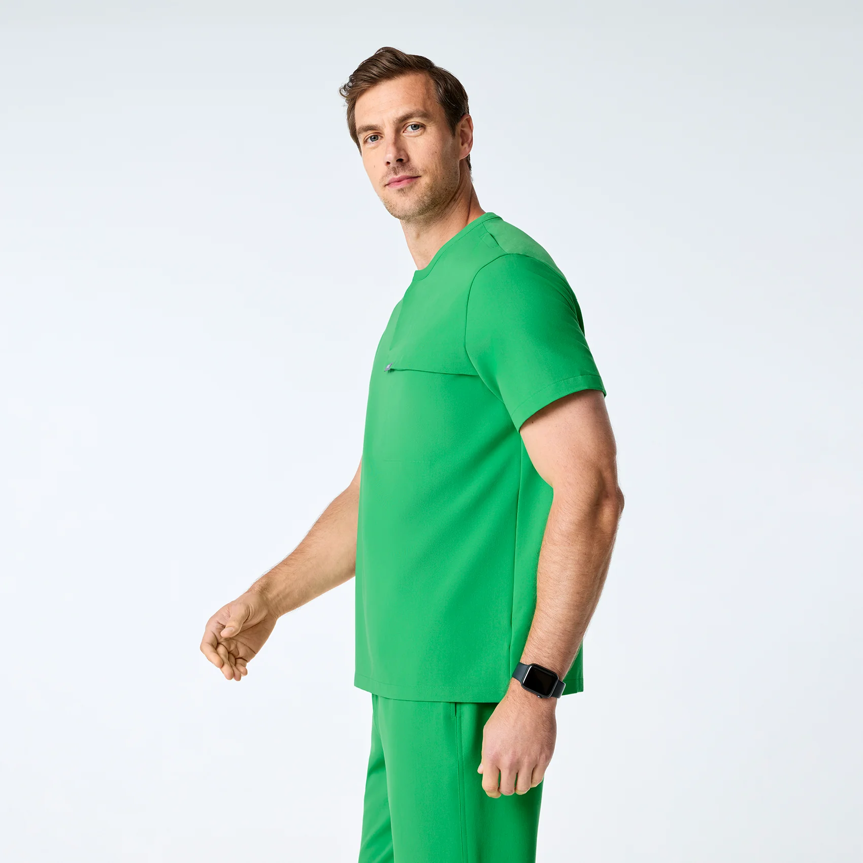men's Emerald Corfield - Henley Scrub Top - Image 3