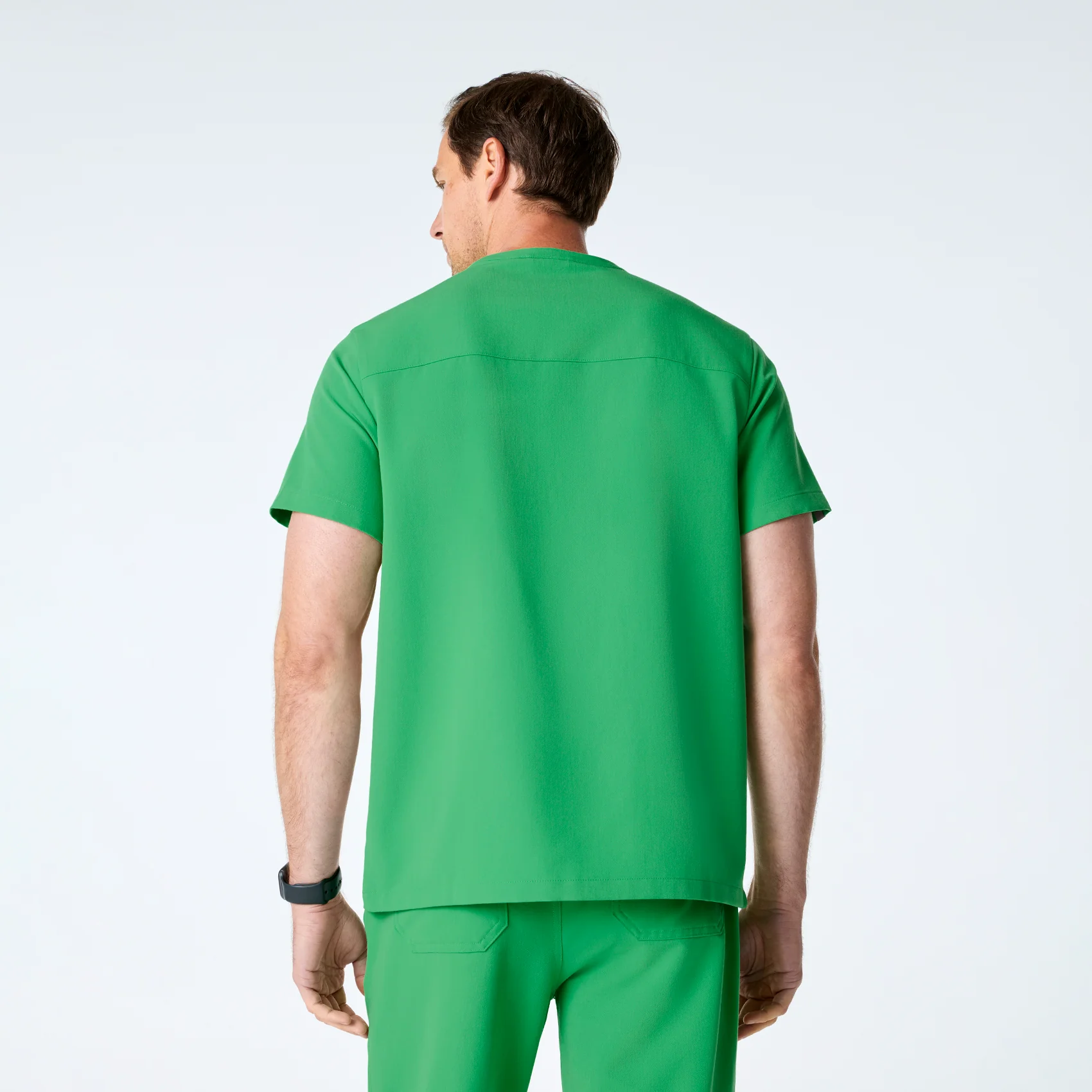 men's Emerald Corfield - Henley Scrub Top - Image 4