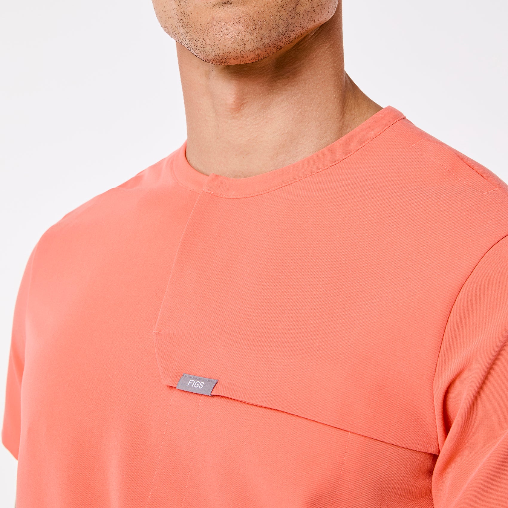 men's Sunset Drift Corfield - Henley Scrub Top - Image 5