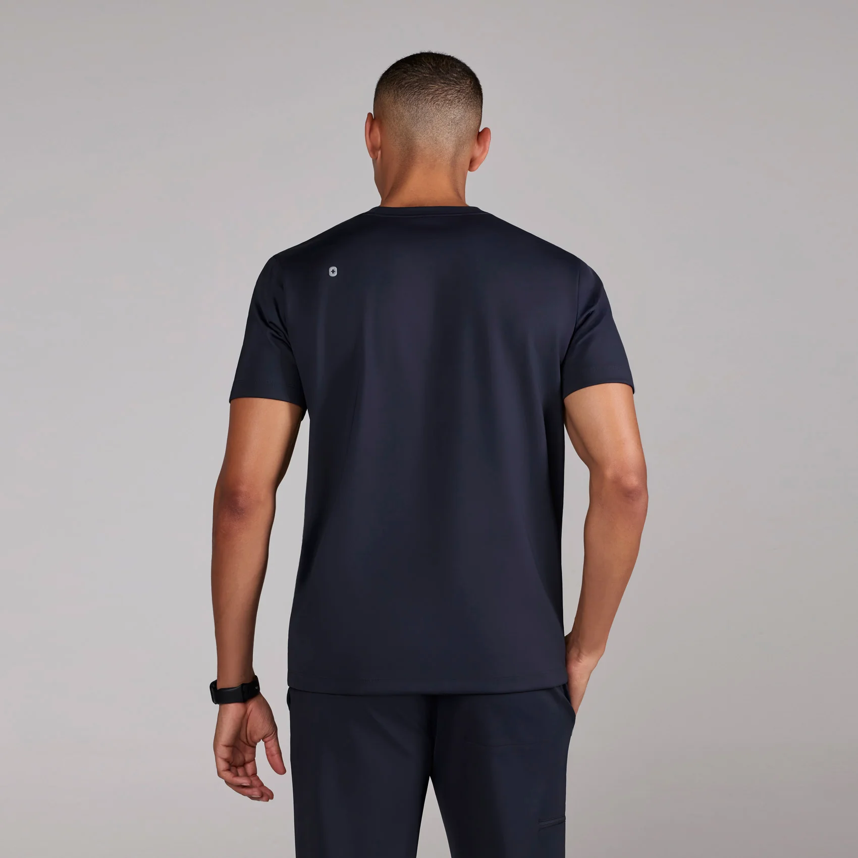 men's Navy Darien FORMx - Crewneck Scrub Top - Image 4
