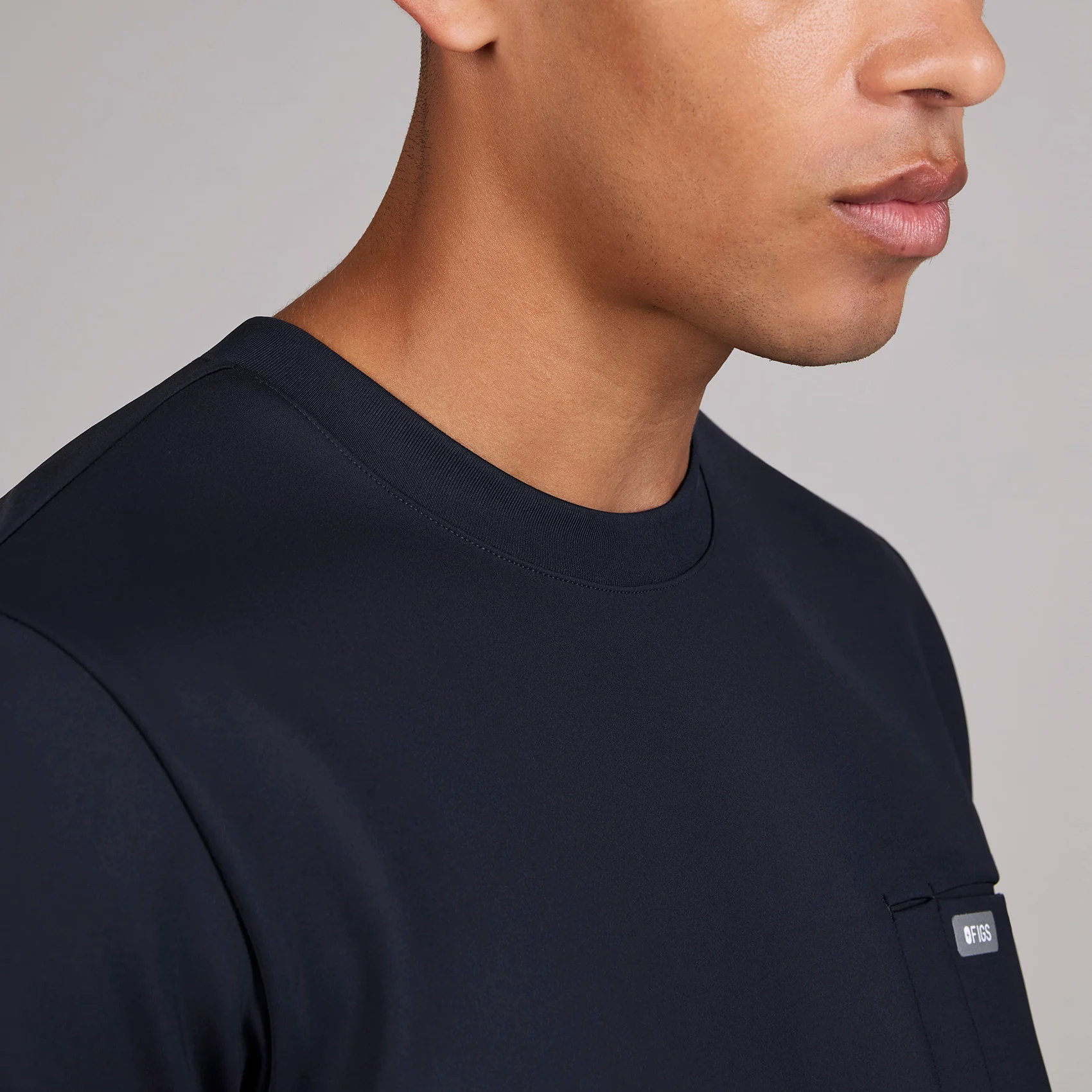 men's Navy Darien FORMx - Crewneck Scrub Top - Image 6