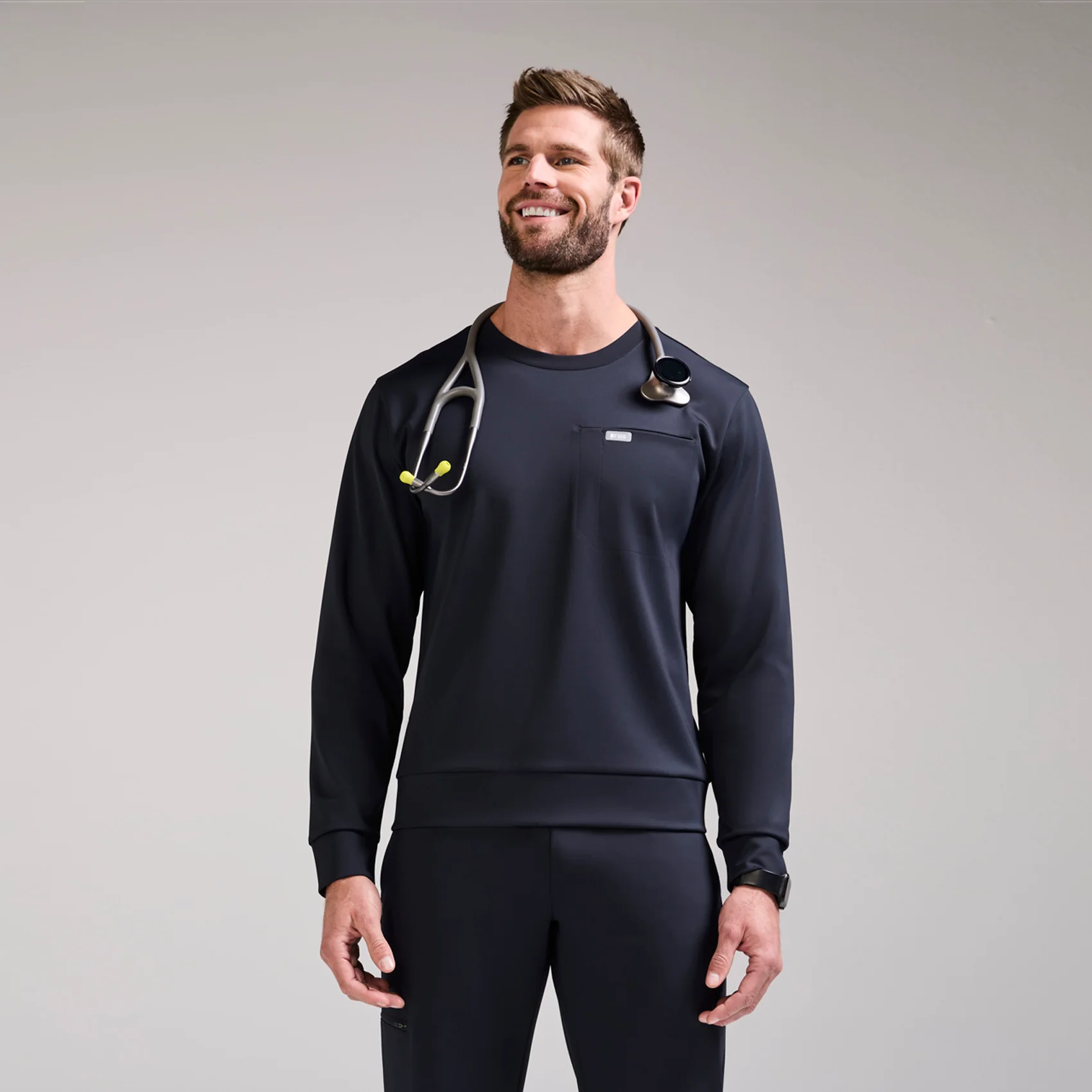 men's Navy Destin FORMx - Crewneck Scrub Top™
