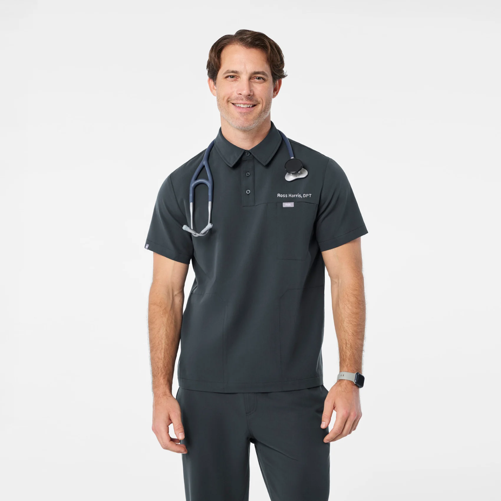 men's Dark Harbor Eugene Polo - Scrub Top