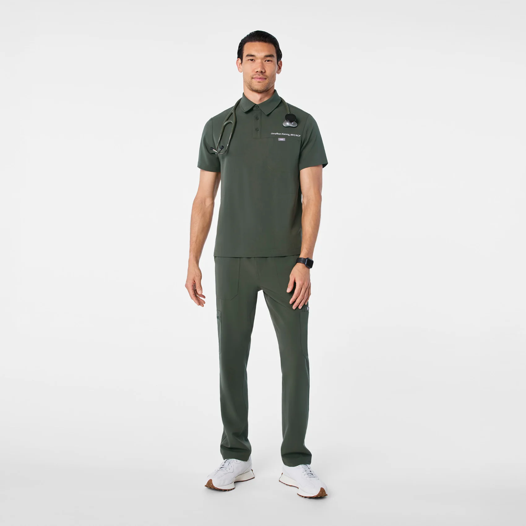 men's Moss Eugene Polo - Scrub Top - Image 2