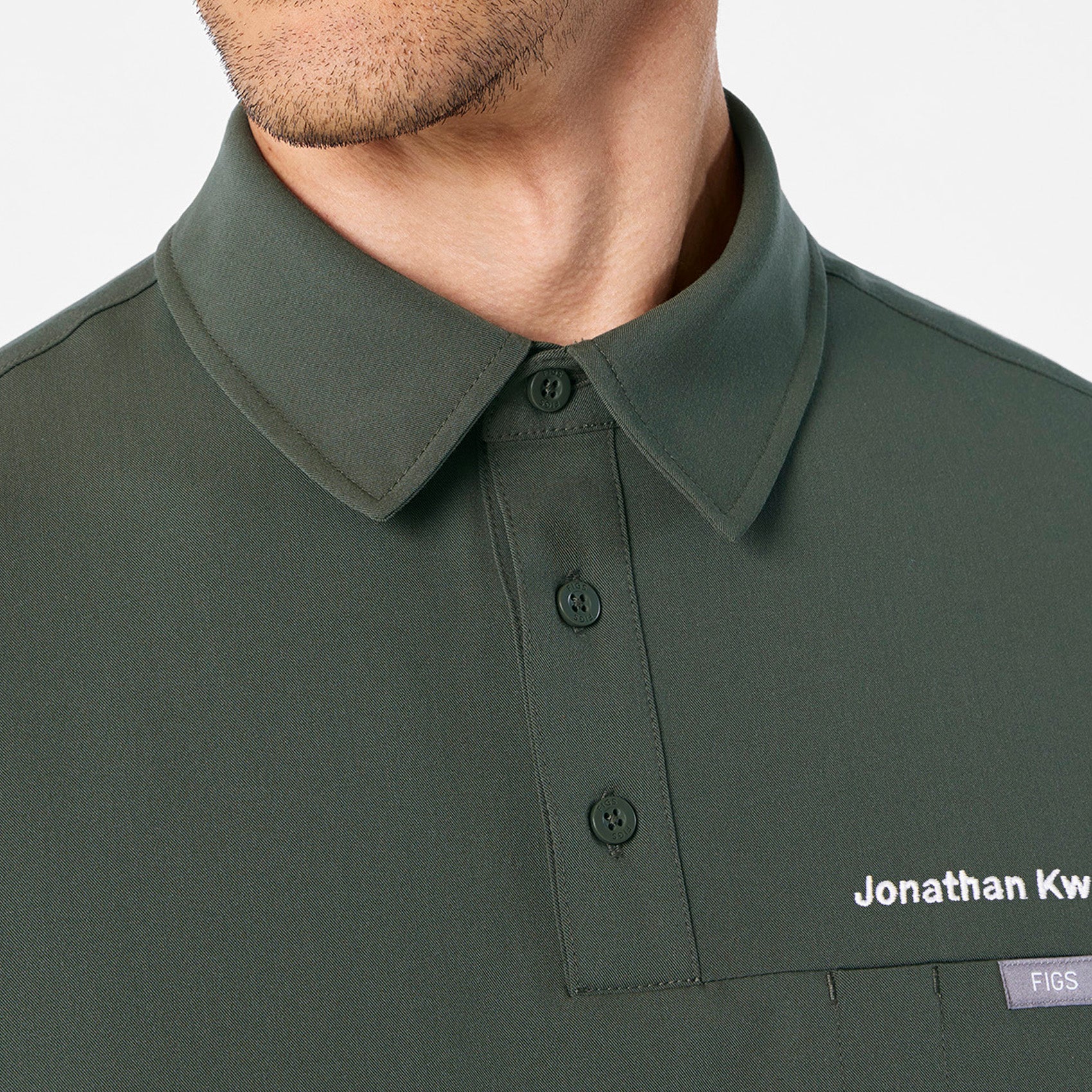 men's Moss Eugene Polo - Scrub Top - Image 5