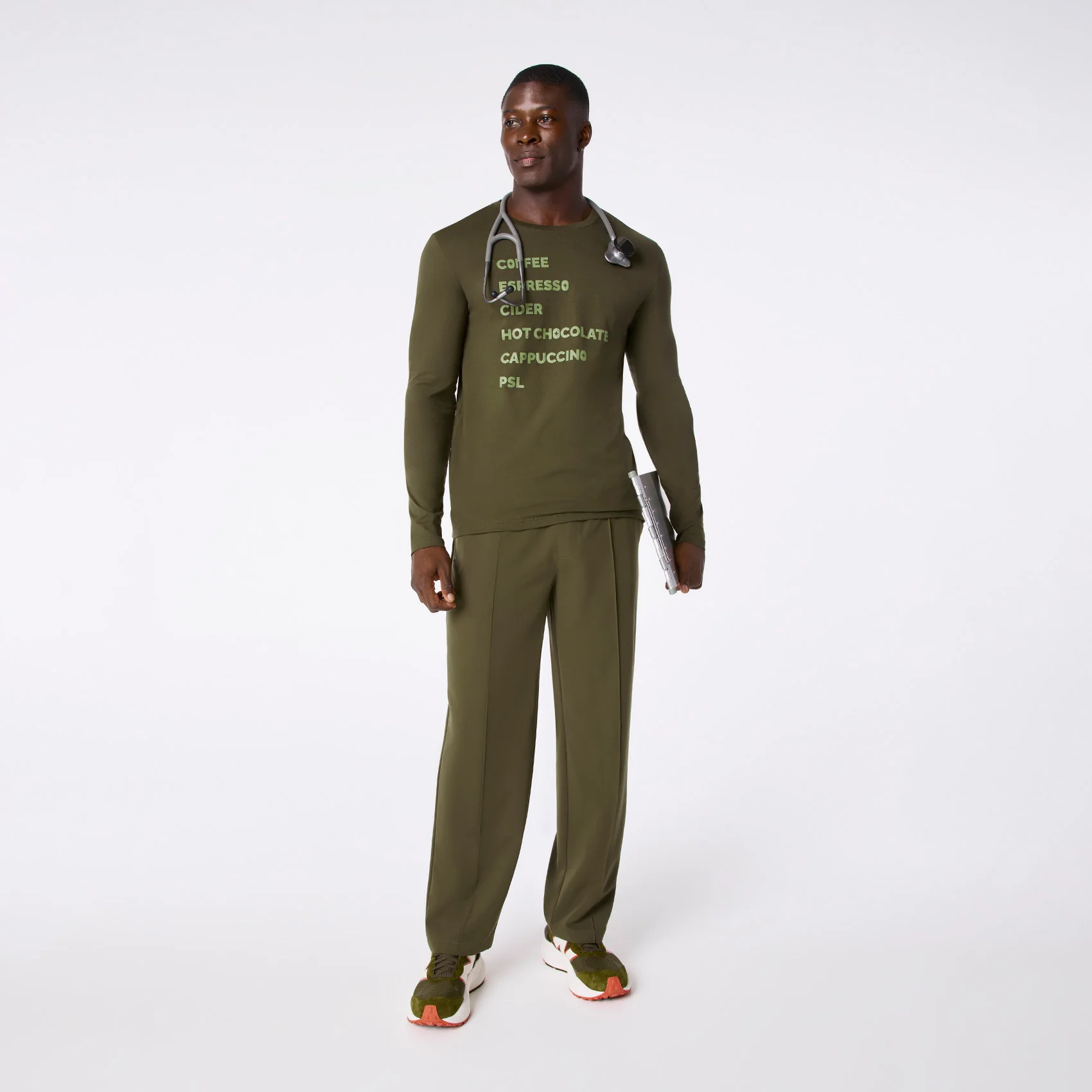 men's Spruce Fall Brews Supersoft - Longsleeve Underscrub - Image 3