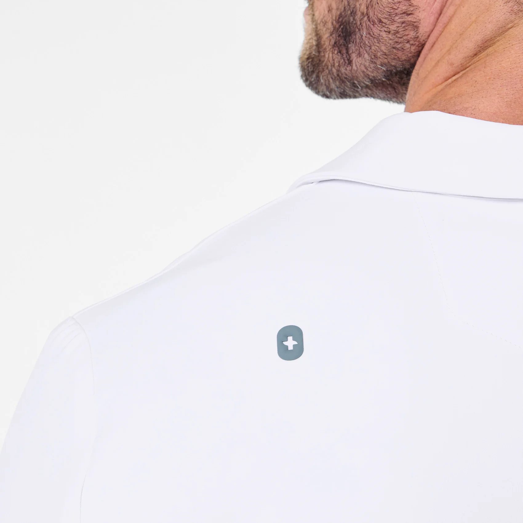 men's White Harlem - Slim Long Lab Coat - Image 5