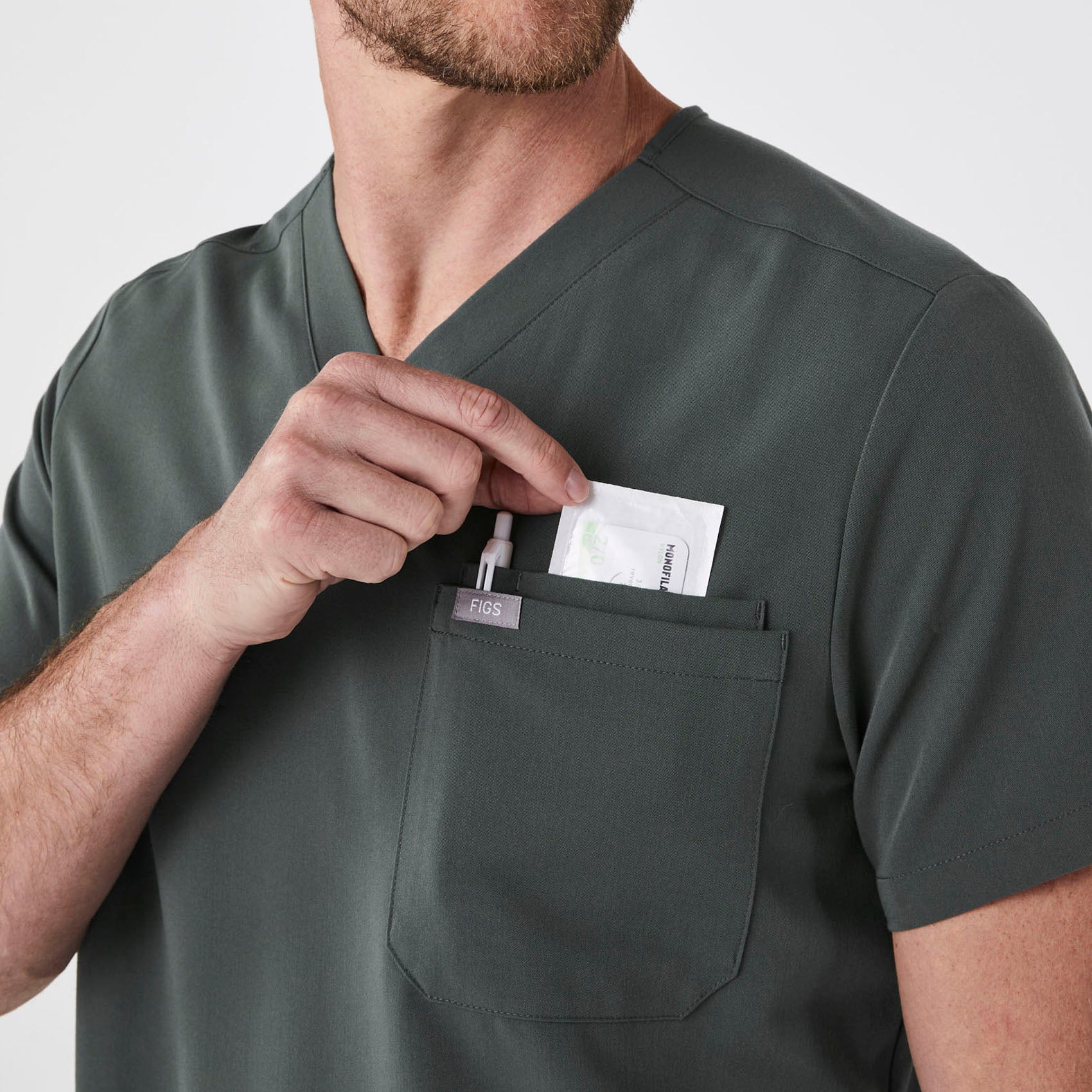 men's Bonsai Leon - Three-Pocket Scrub Top™ - Image 5