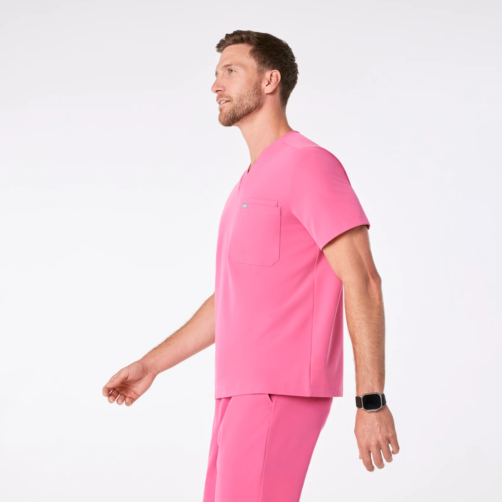 men's F'ing Pink Leon - Three-Pocket Scrub Top™ - Image 3