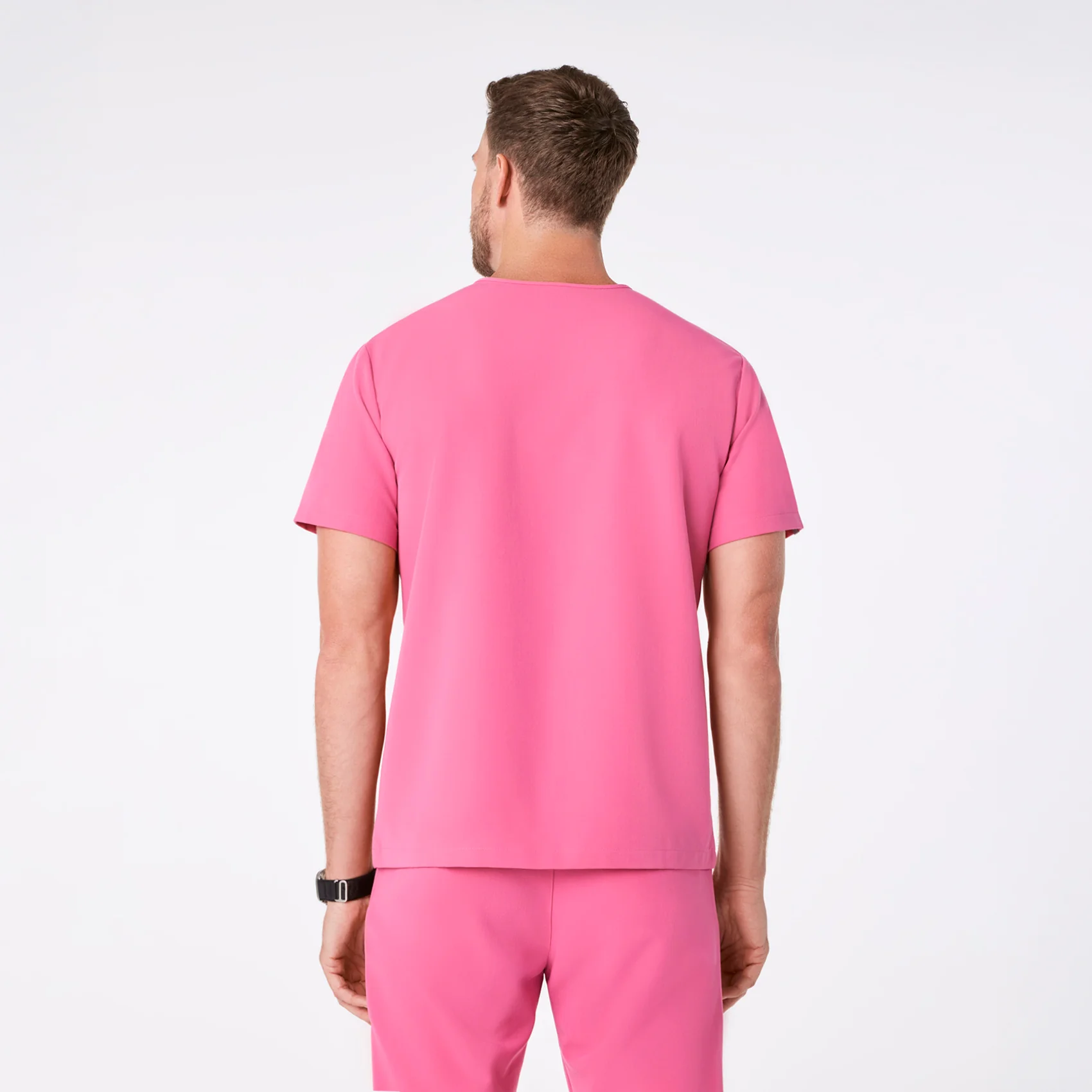 men's F'ing Pink Leon - Three-Pocket Scrub Top™ - Image 4