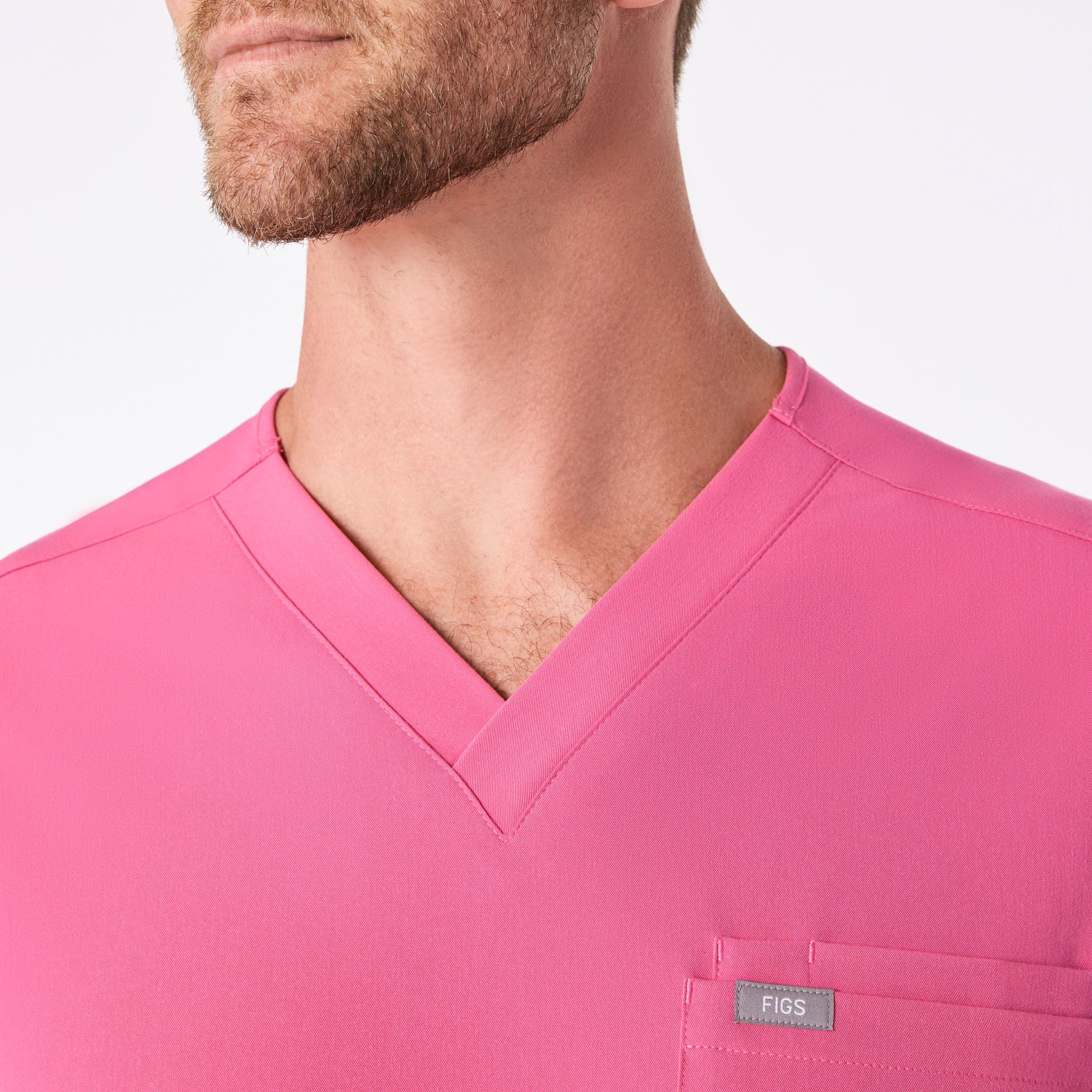 men's F'ing Pink Leon - Three-Pocket Scrub Top™ - Image 5