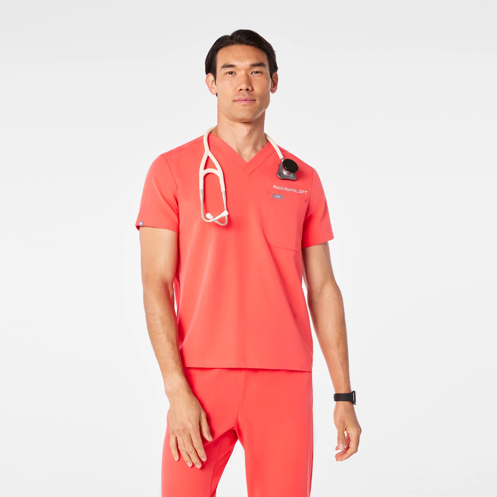 men's Fireside Leon - Three-Pocket Scrub Top™