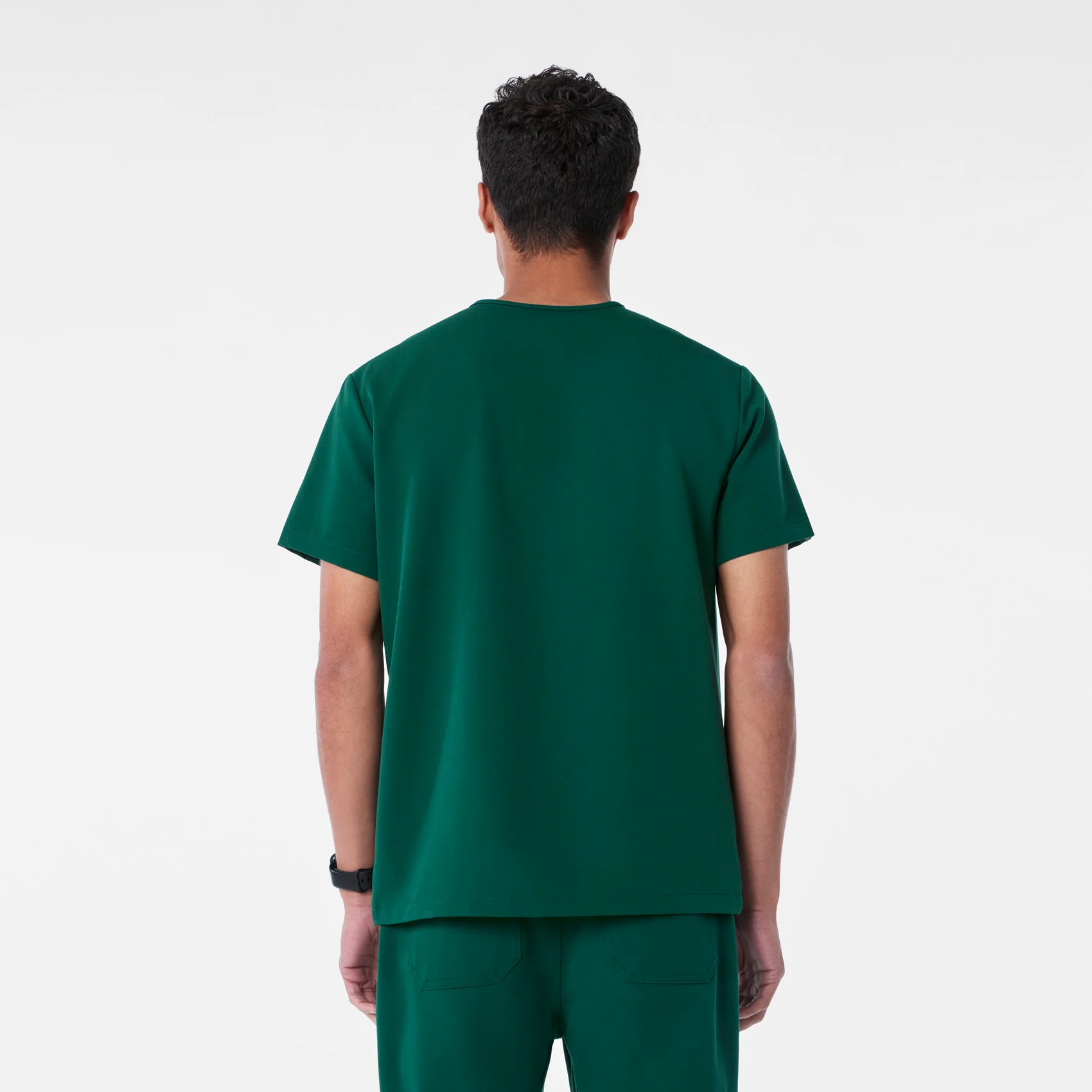 men's Forest Green Leon - Three-Pocket Scrub Top⢠- Image 4