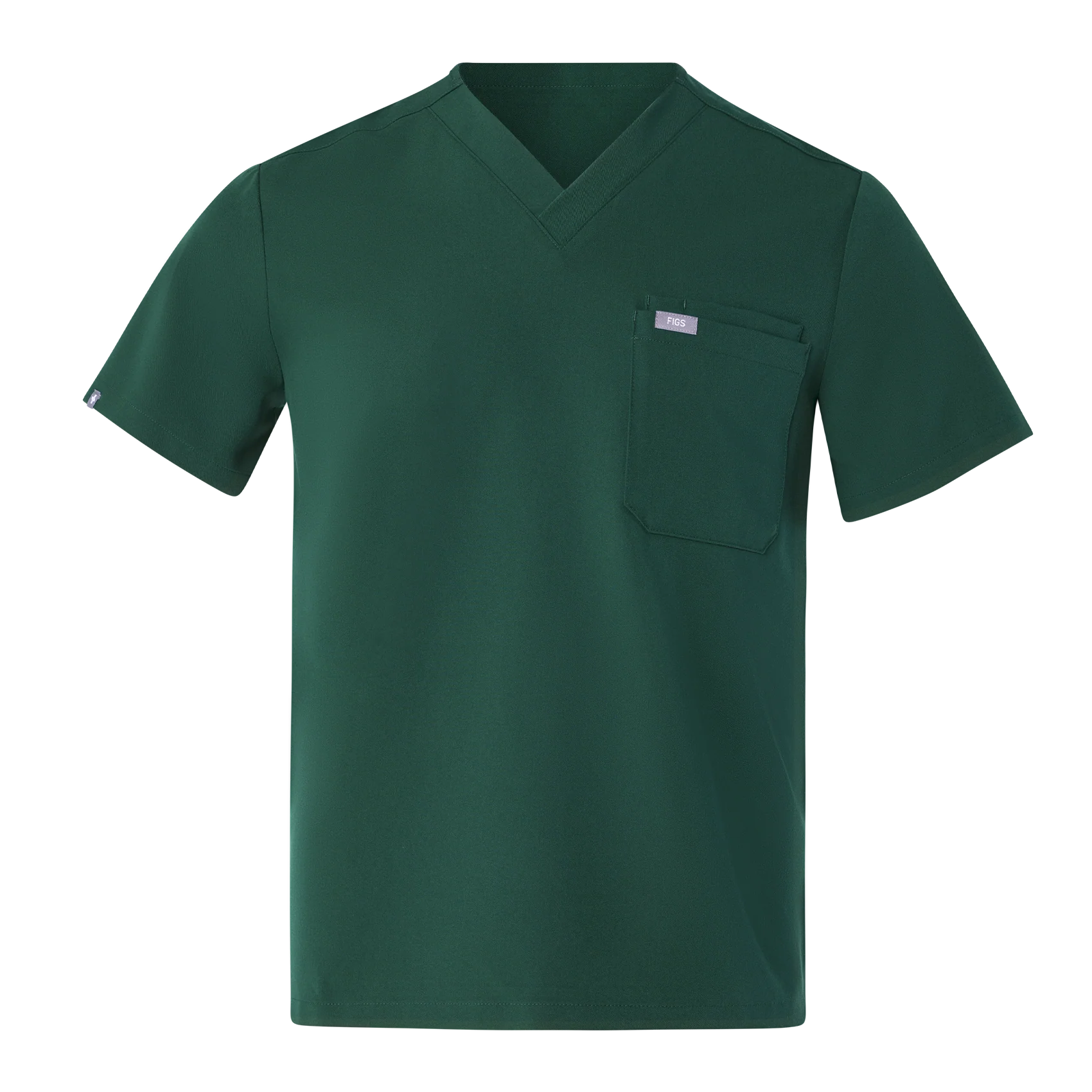 men's Forest Green Leon - Three-Pocket Scrub Top⢠- Image 8