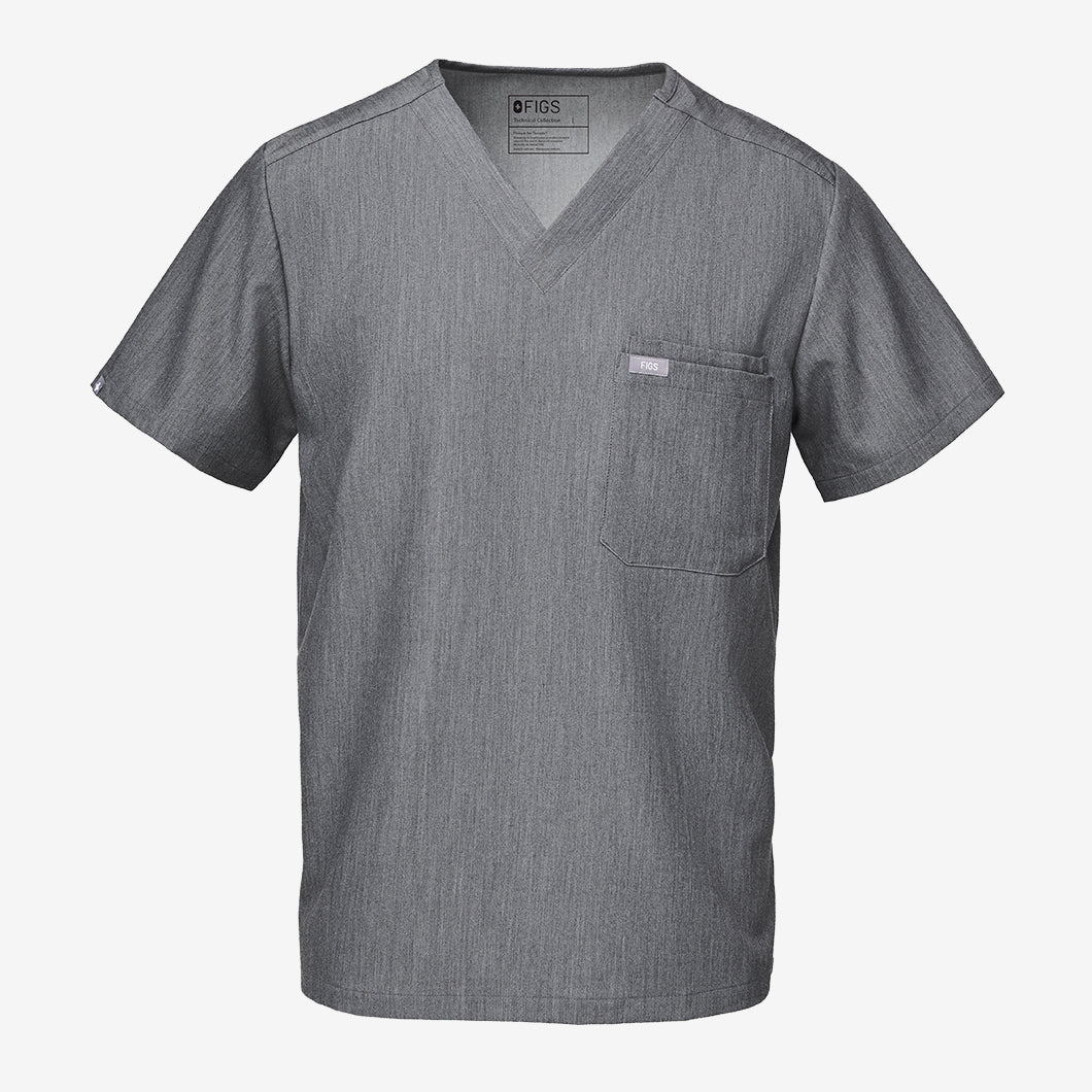 men's Slate Leon - Three-Pocket Scrub Top⢠- Image 7