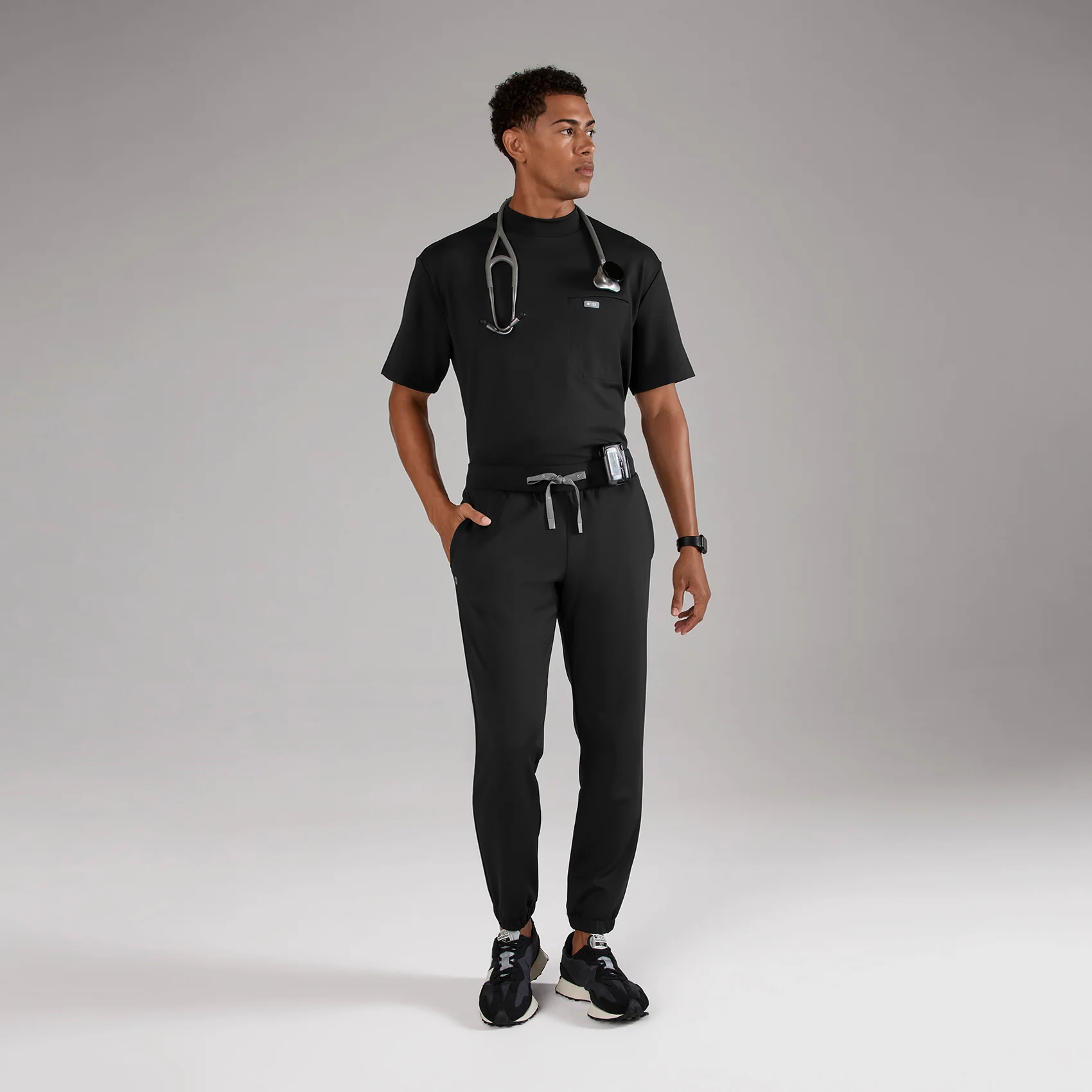 men's Black Forster FORMx Jogger - Short Scrub Pant™ - Image 2