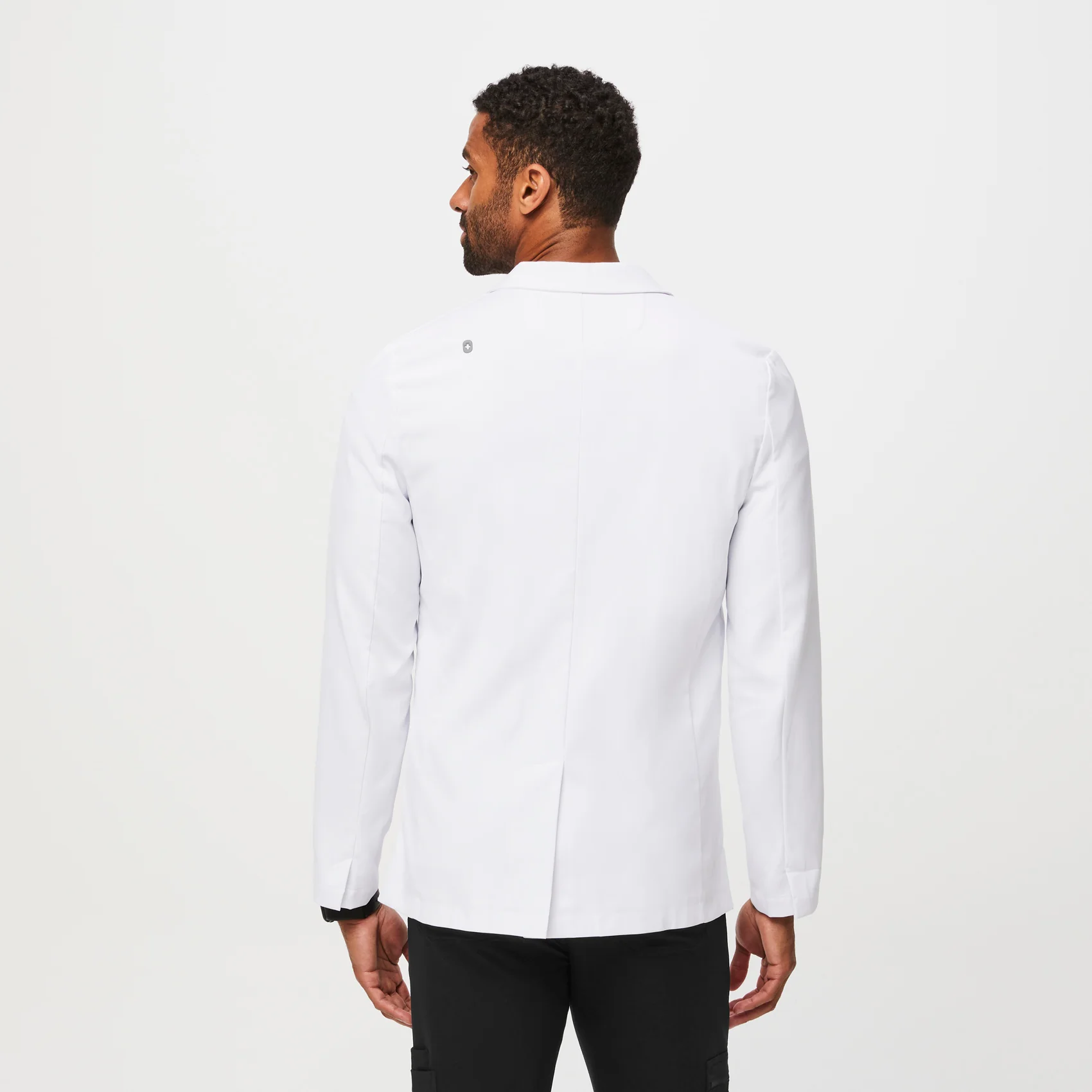 Men's White Harlem - Short Lab Coat - Image 4