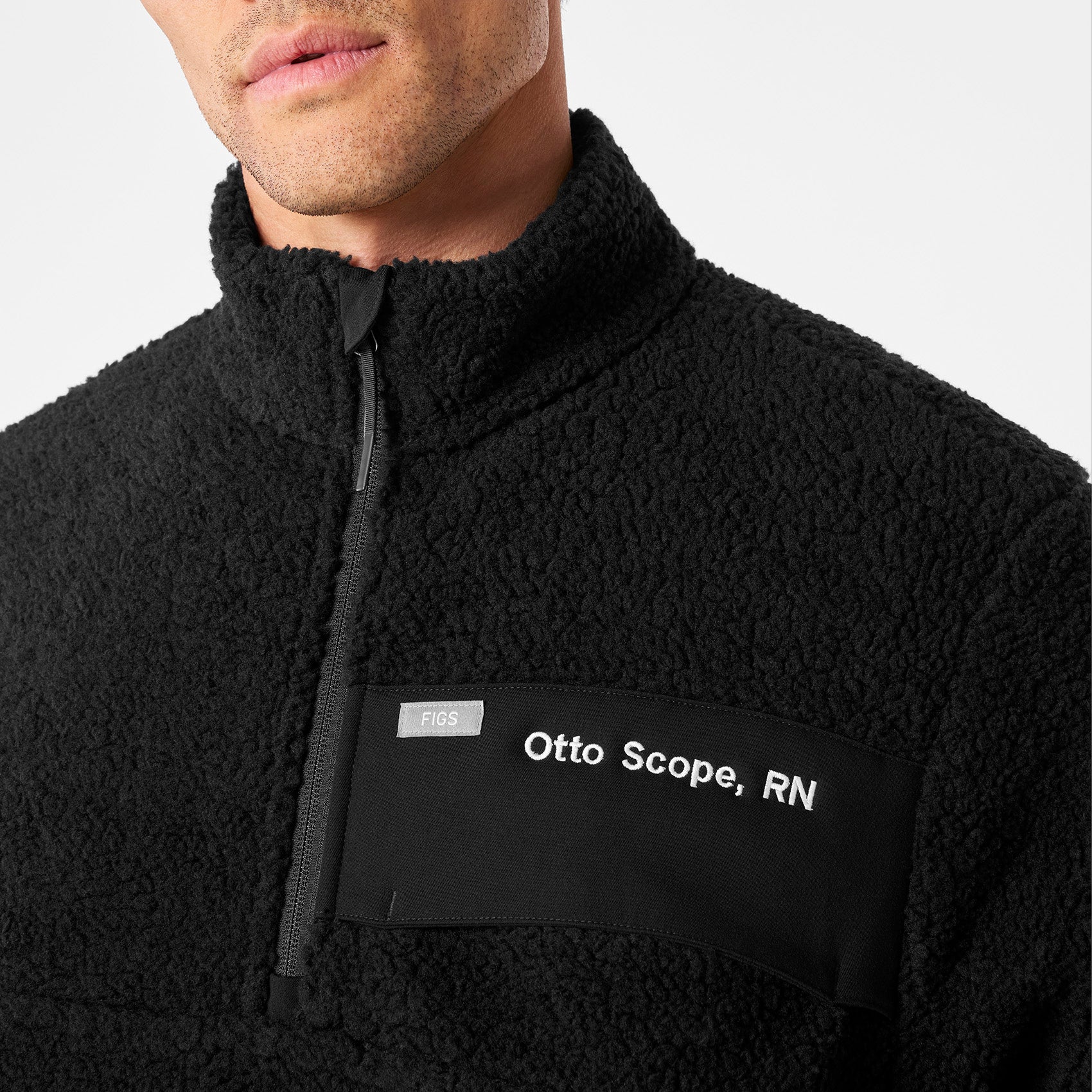 men's Black On-Shift High Pile - Fleece Pullover Jacket™ - Image 6
