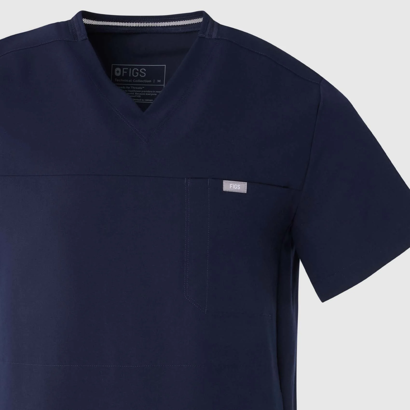men's Teal Howard V-Neck - Scrub Top - Image 10
