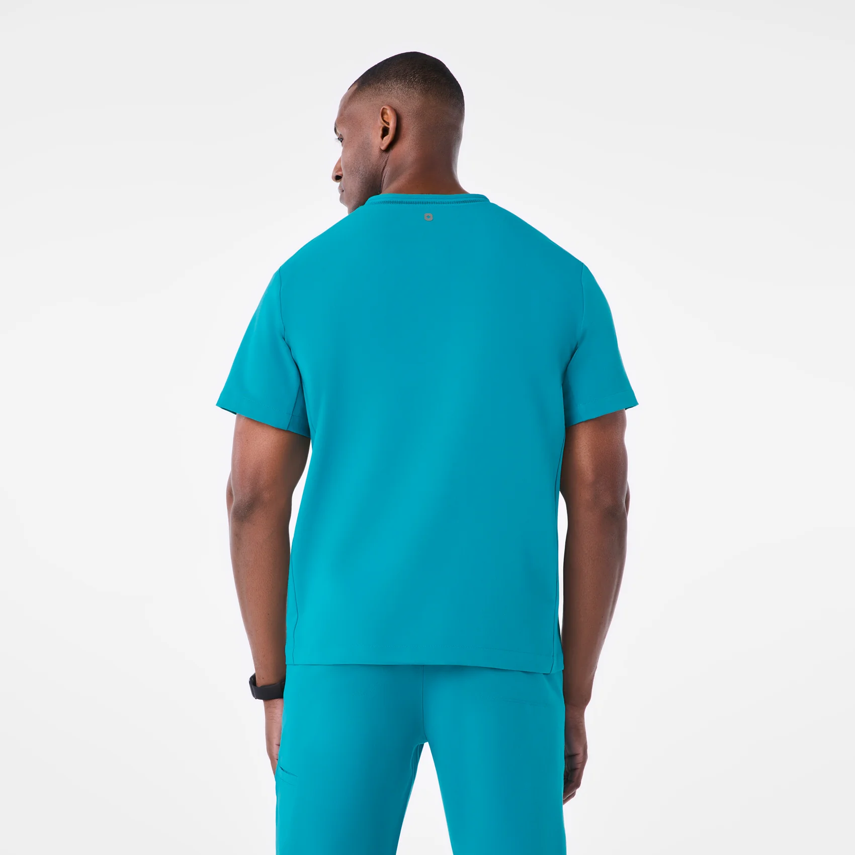 men's Teal Howard V-Neck - Scrub Top - Image 4