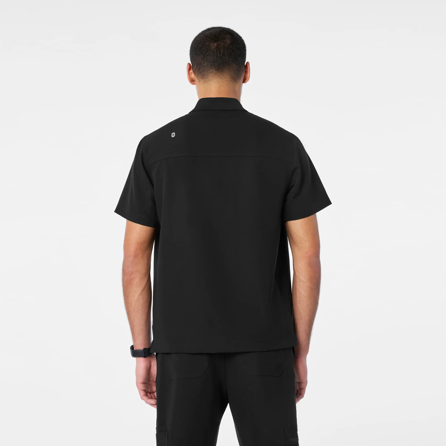 men's Black Jasper Polo - Scrub Top - Image 4