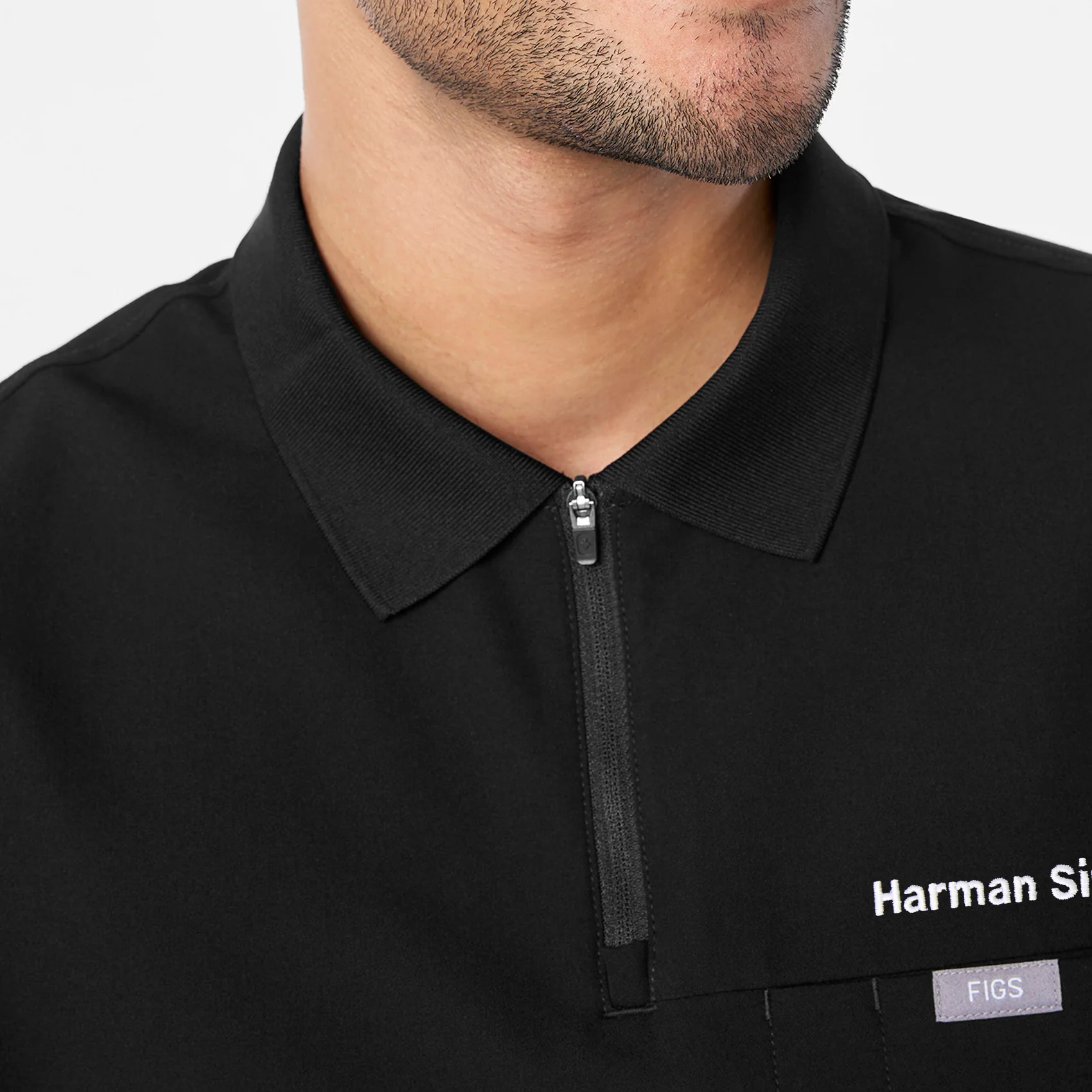 men's Black Jasper Polo - Scrub Top - Image 6
