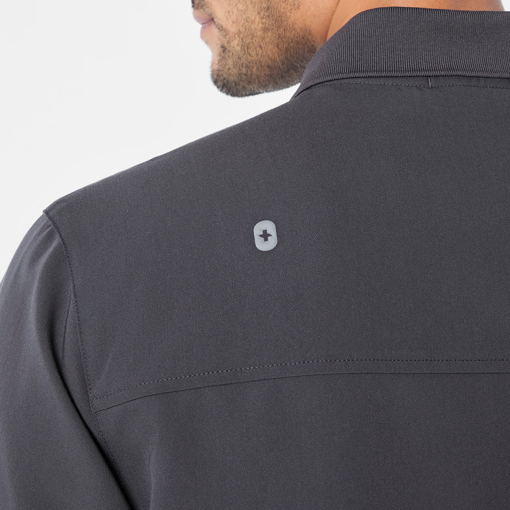 men's Charcoal Jasper Polo - Scrub Top - Image 7