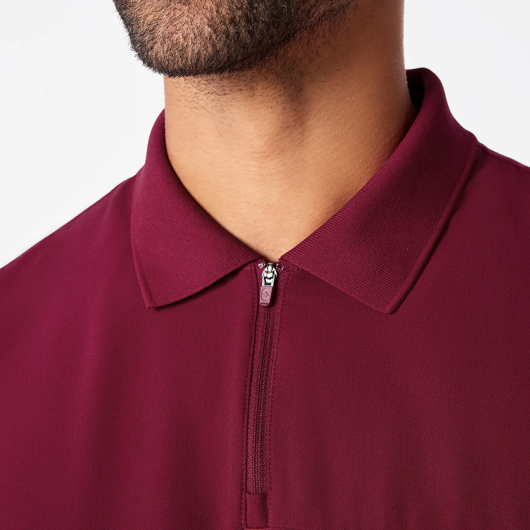 men's Deep Cranberry Jasper Polo - Scrub Top - Image 7